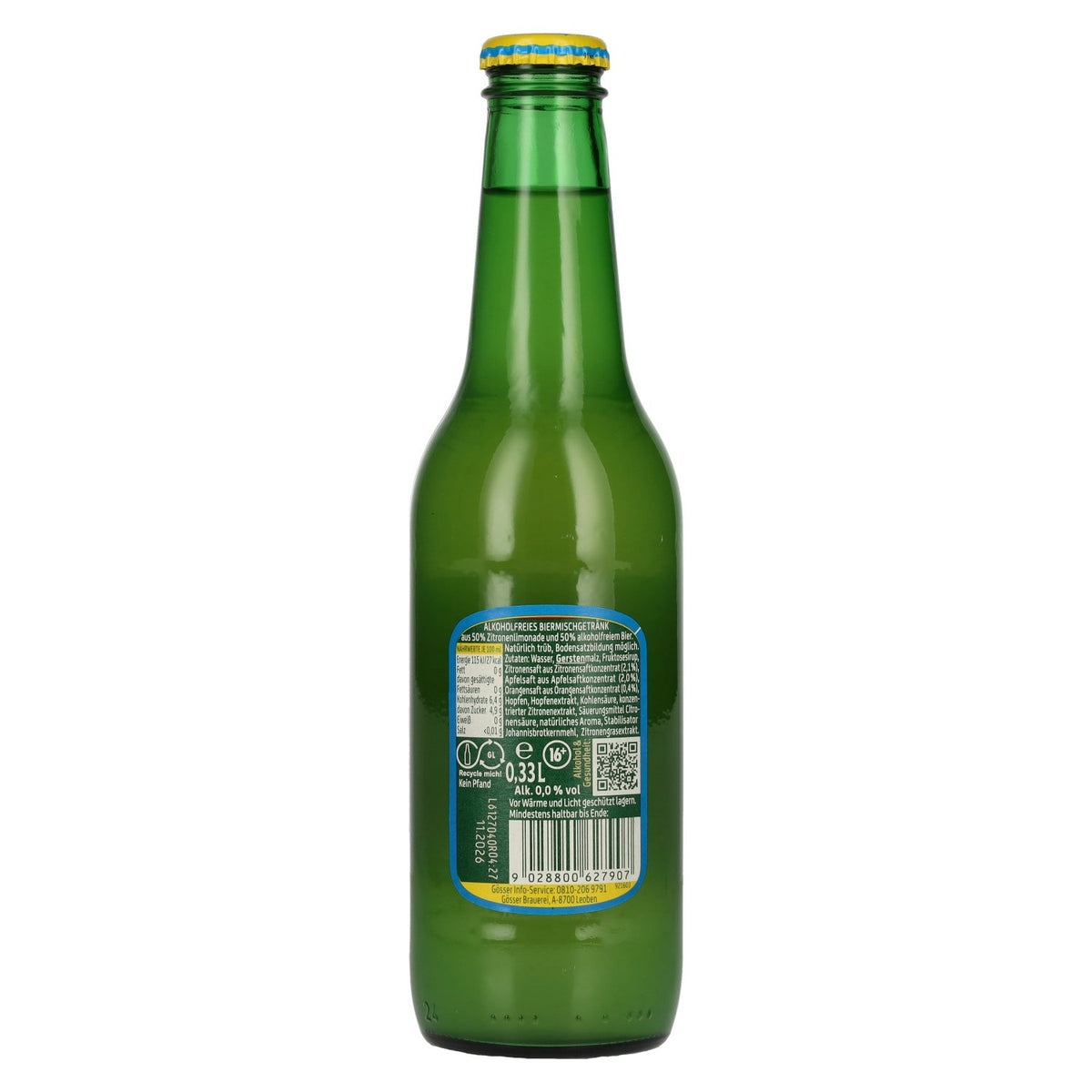 Gösser Natur Radler 0,0 % sans alcool, 12 x 0,33 l