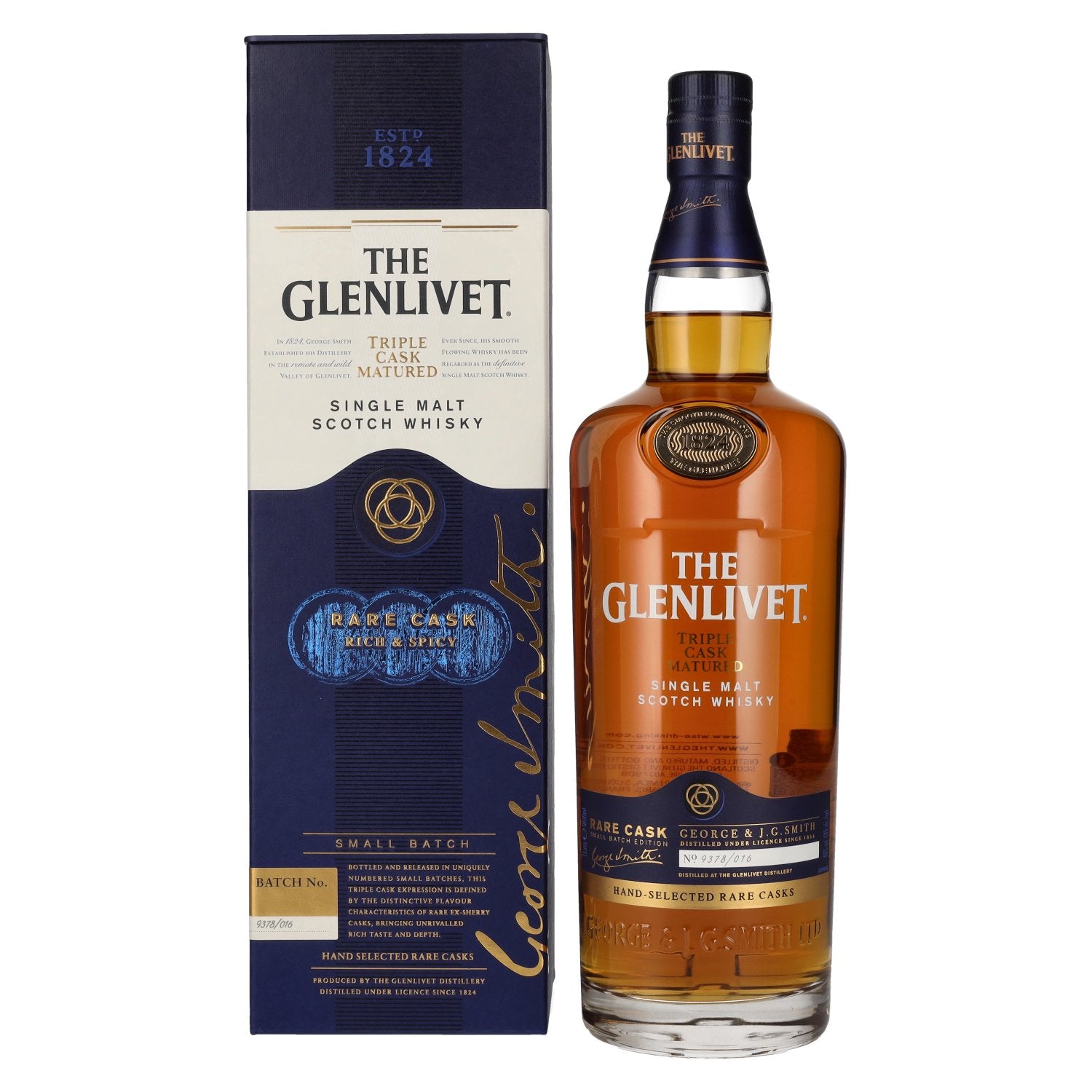 The Glenlivet RARE CASK Small Batch No. 9378/016 40% Vol. 1l in gift box