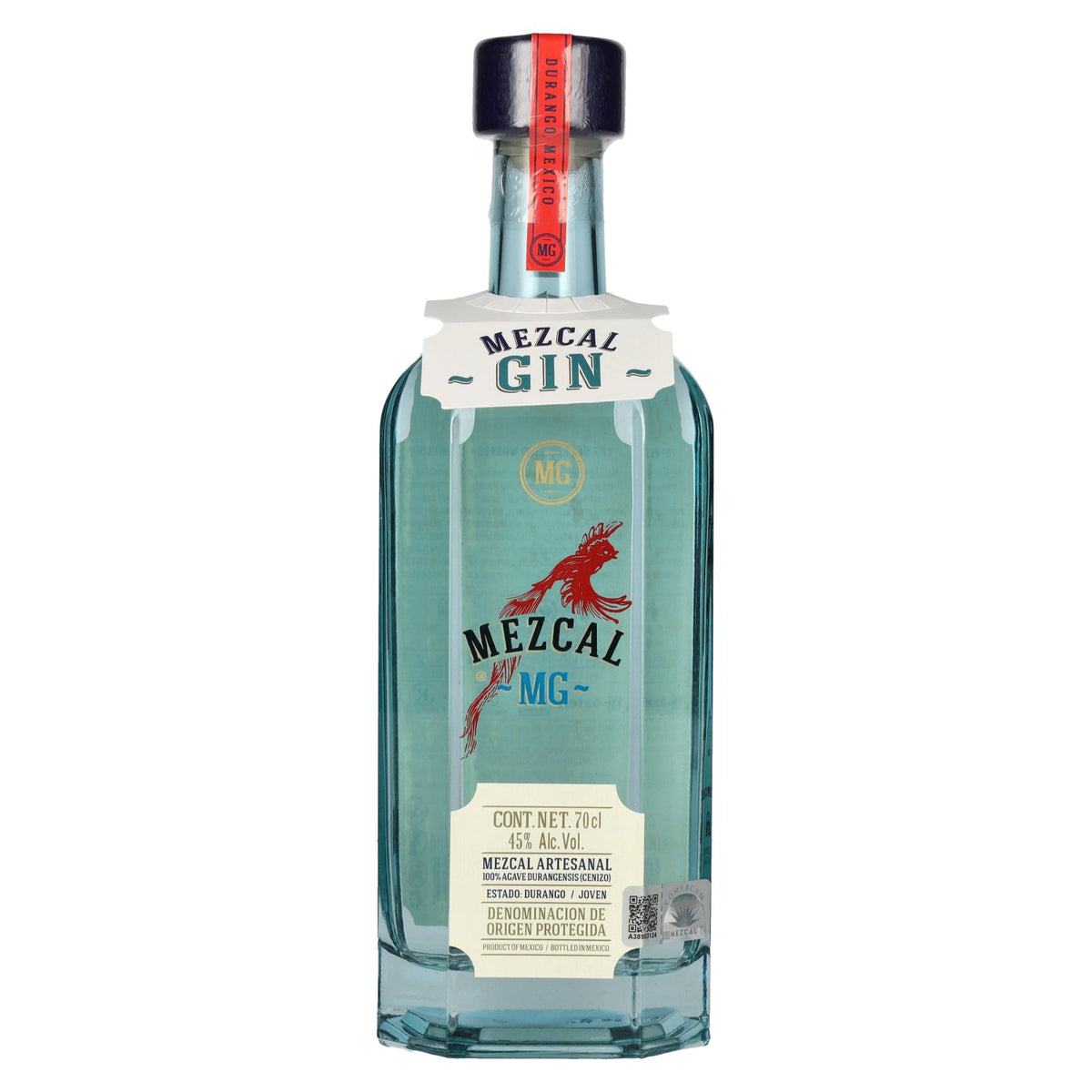 Mezcal MG Mezcal artisanal 100 % agave durangensis AOP 45 % vol. 0,7 l