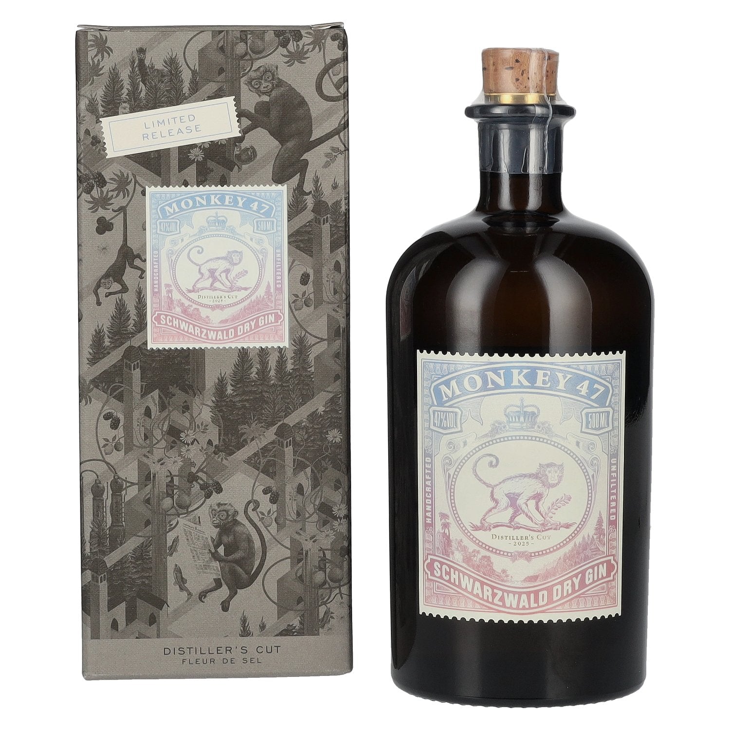 Monkey 47 DISTILLER'S CUT Fleur de Sel Gin 2025 47% Vol. 0.5l in geschenkverpakking