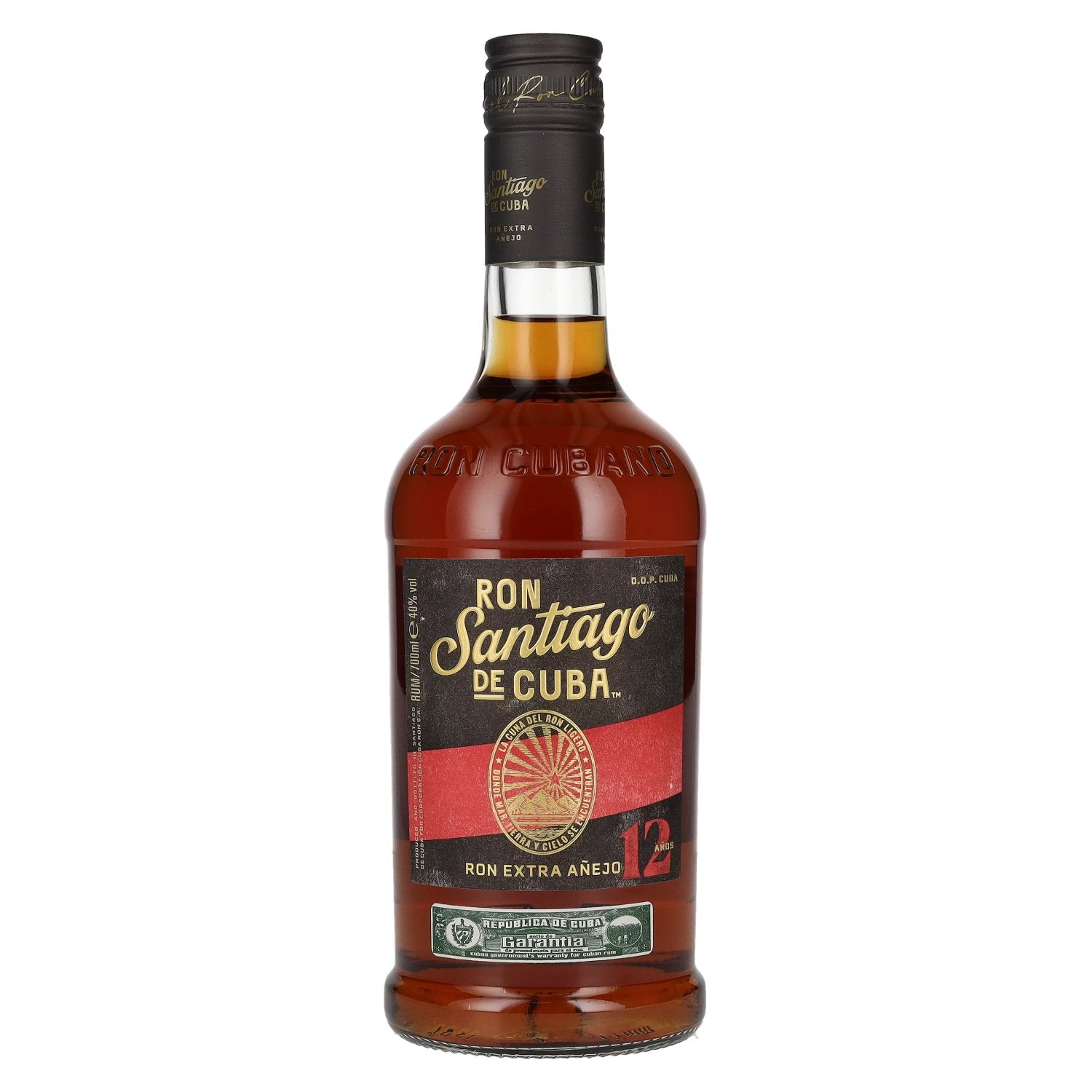 Ron Santiago de Cuba Ron Extra Añejo 12 Años D.O.P. Cuba 40% Vol. 0,7l
