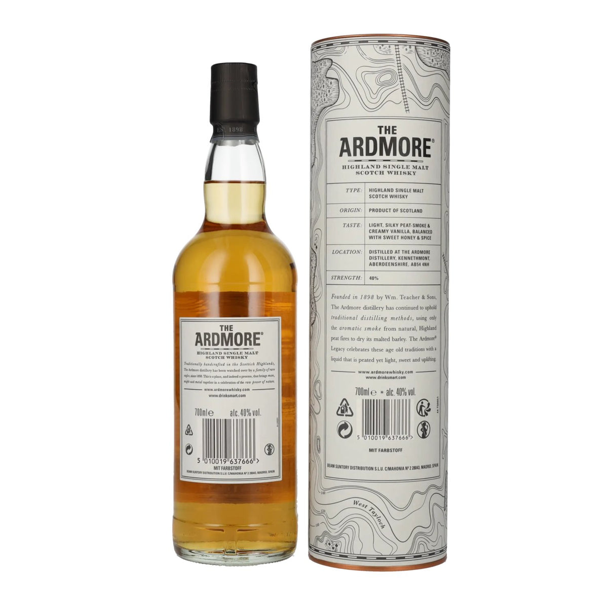 The Ardmore LEGACY Highland Single Malt 40% vol. 0,7 l in geschenkverpakking