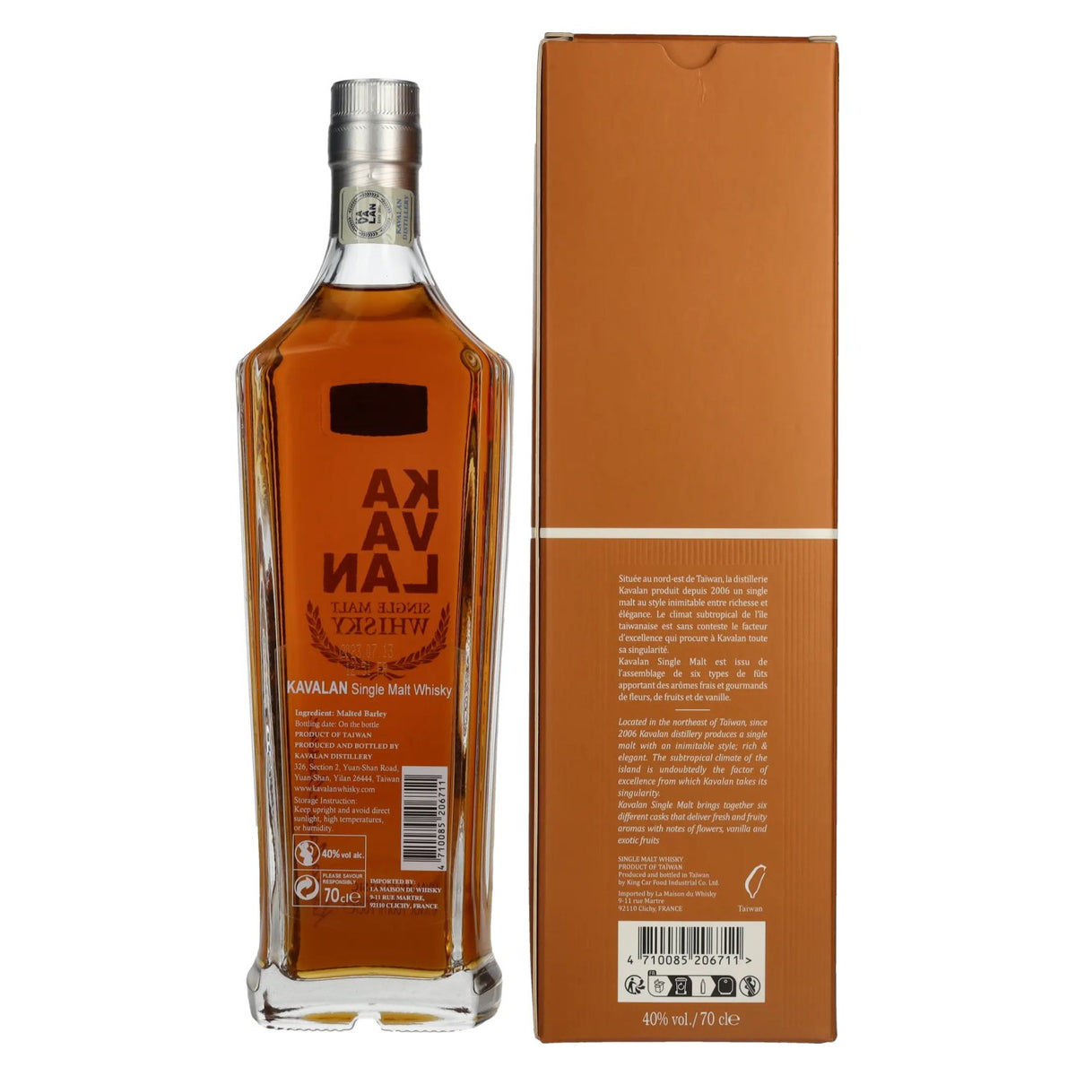 Kavalan Classic Single Malt Whisky 40% Vol. 0,7l in Geschenkbox