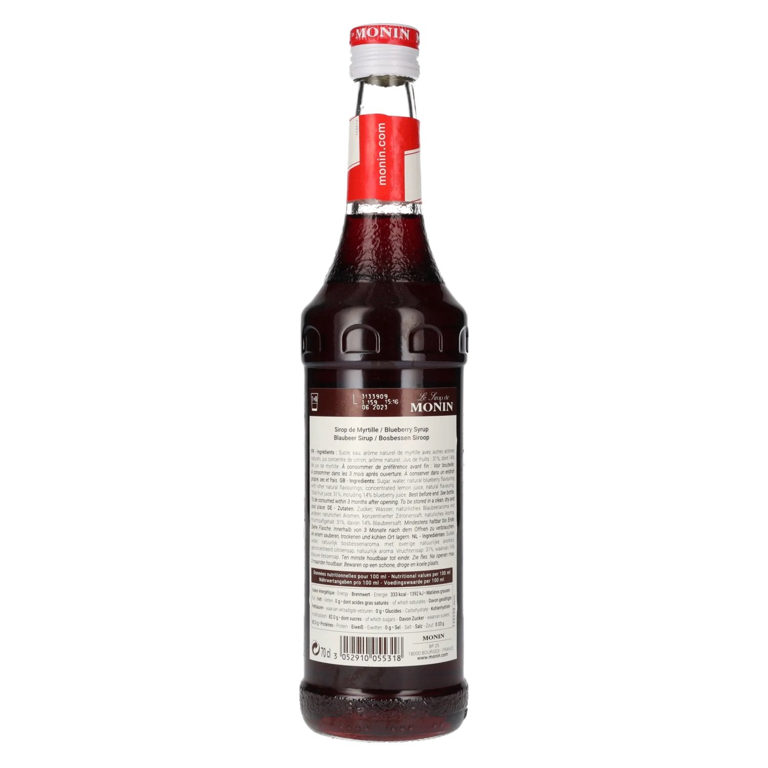 Le Sirop de Monin RAWBERRY 0,7l