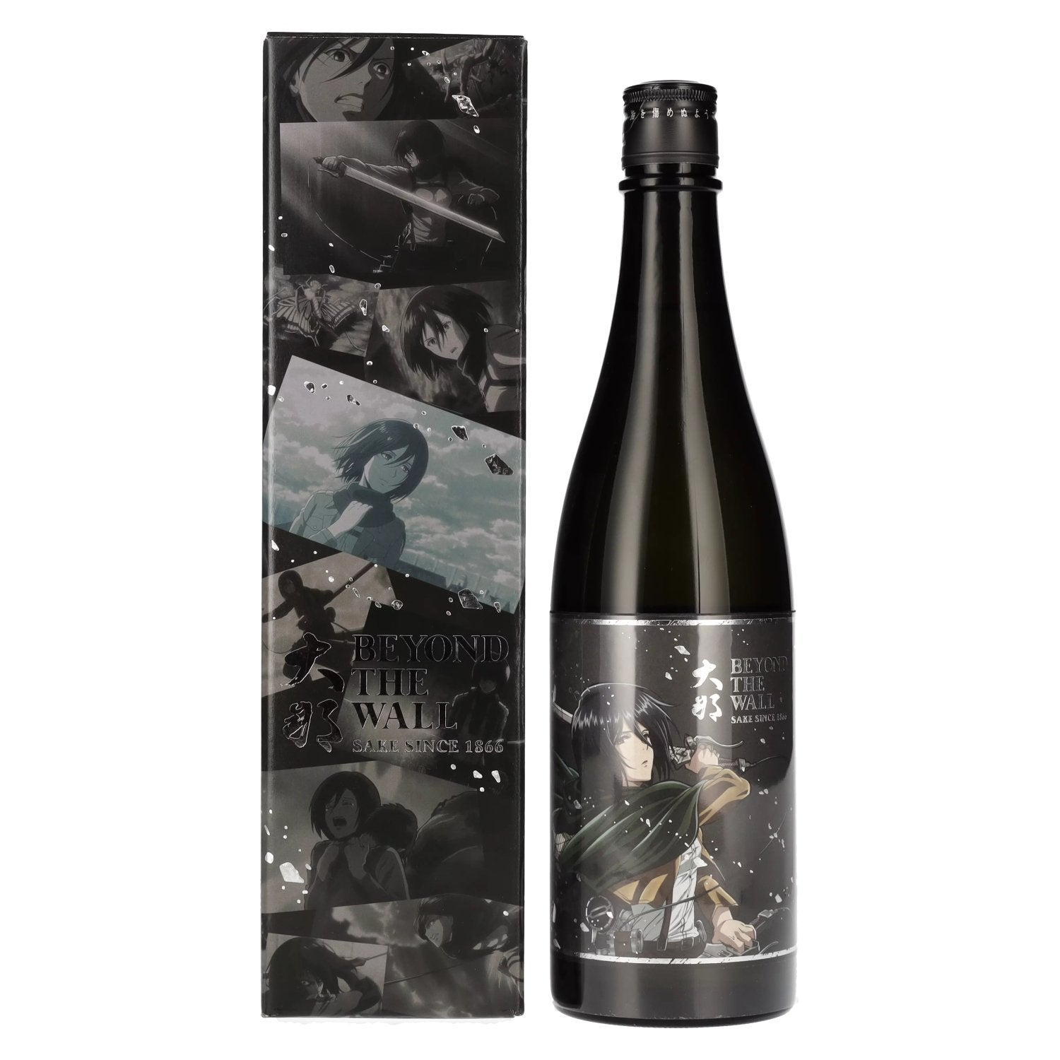 Attack on Titan x Beyond the Wall MIKASA Model Japanese Sake 15% Vol. 0,72l in Geschenkbox