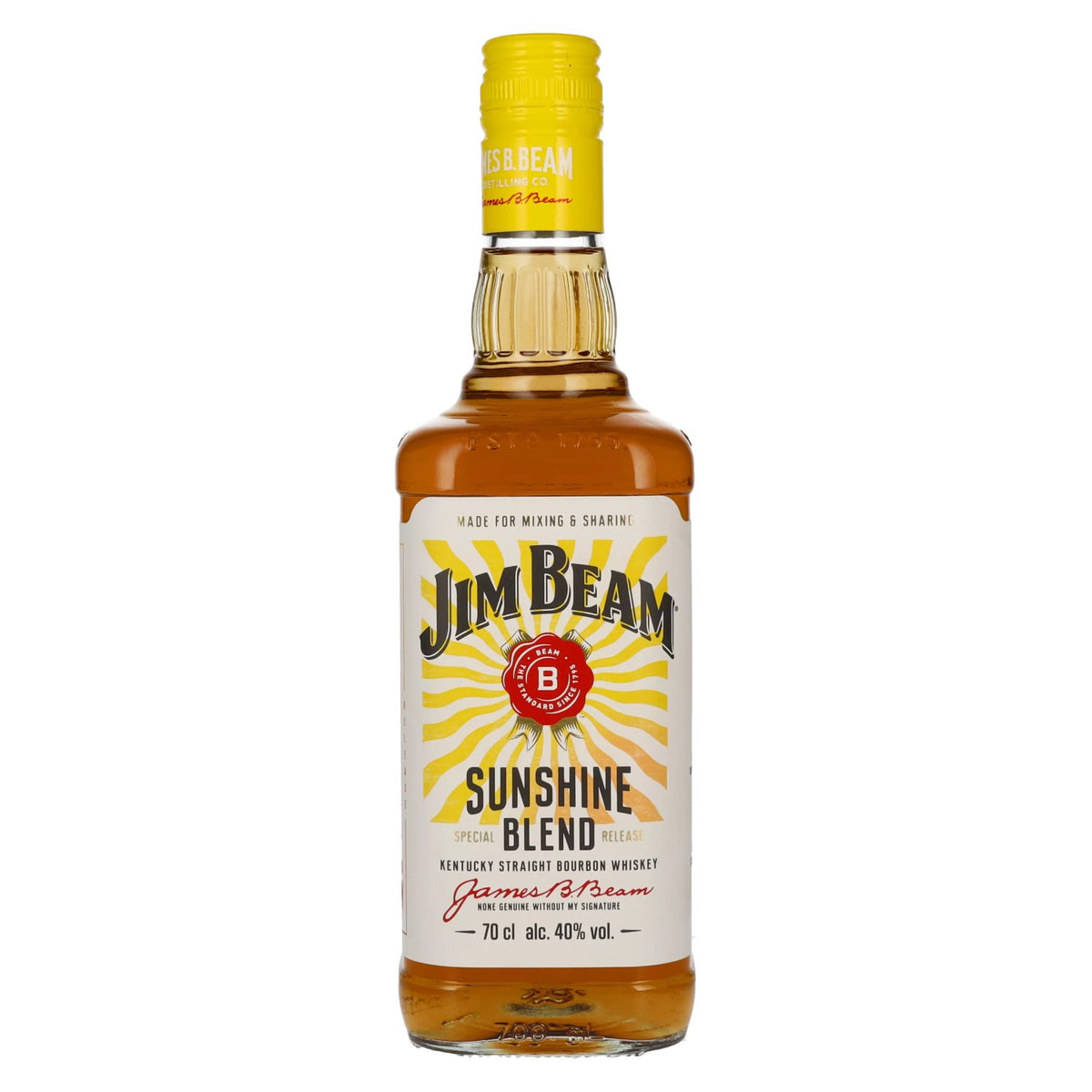 Jim Beam Kentucky Straight Bourbon Whiskey Sunshine Blend 40 % vol. 0,7 l