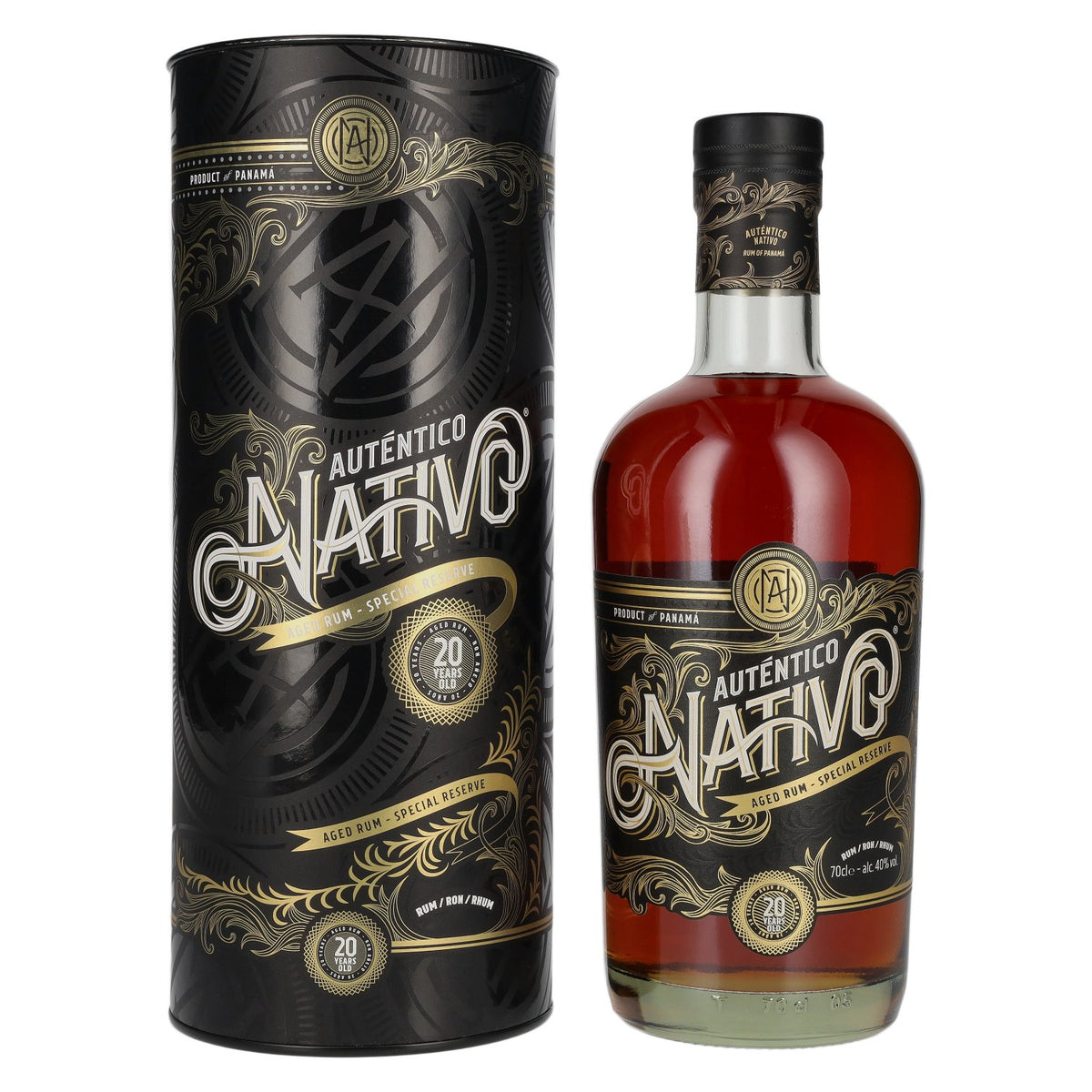Auténtico Nativo 20 Years Old Special Reserve Rum 40% Vol. 0,7l in Geschenkbox