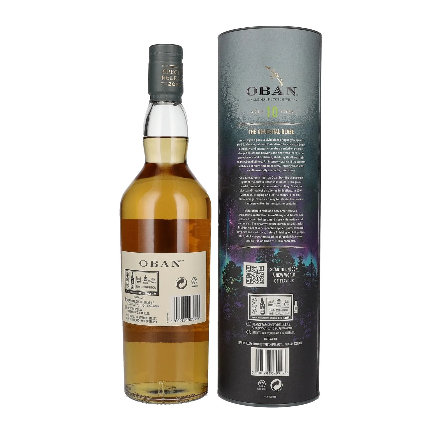 Oban 10 Years Old Single Malt Special Release 2022 57,1% Vol. 0,7l en boîte cadeau