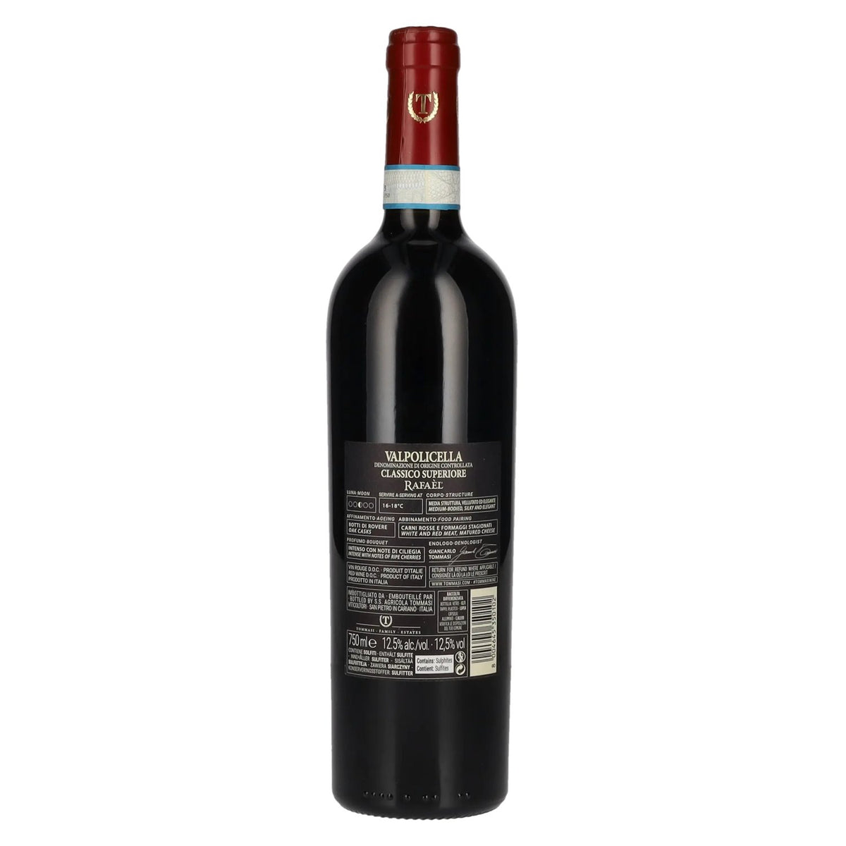 Tommasi Valpolicella RAFAÈL Classico Superiore DOC 2022 12.5% ABV 0.75l