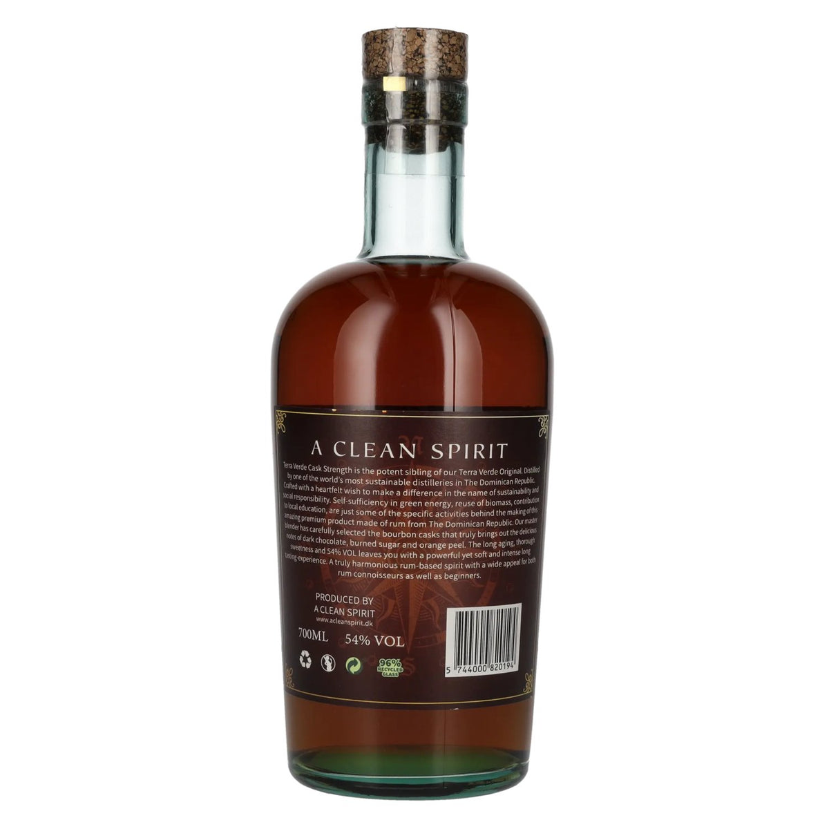 Terra Verde XO, spiritueux à base de rhum brut de fût, 54 % vol., 0,7 l