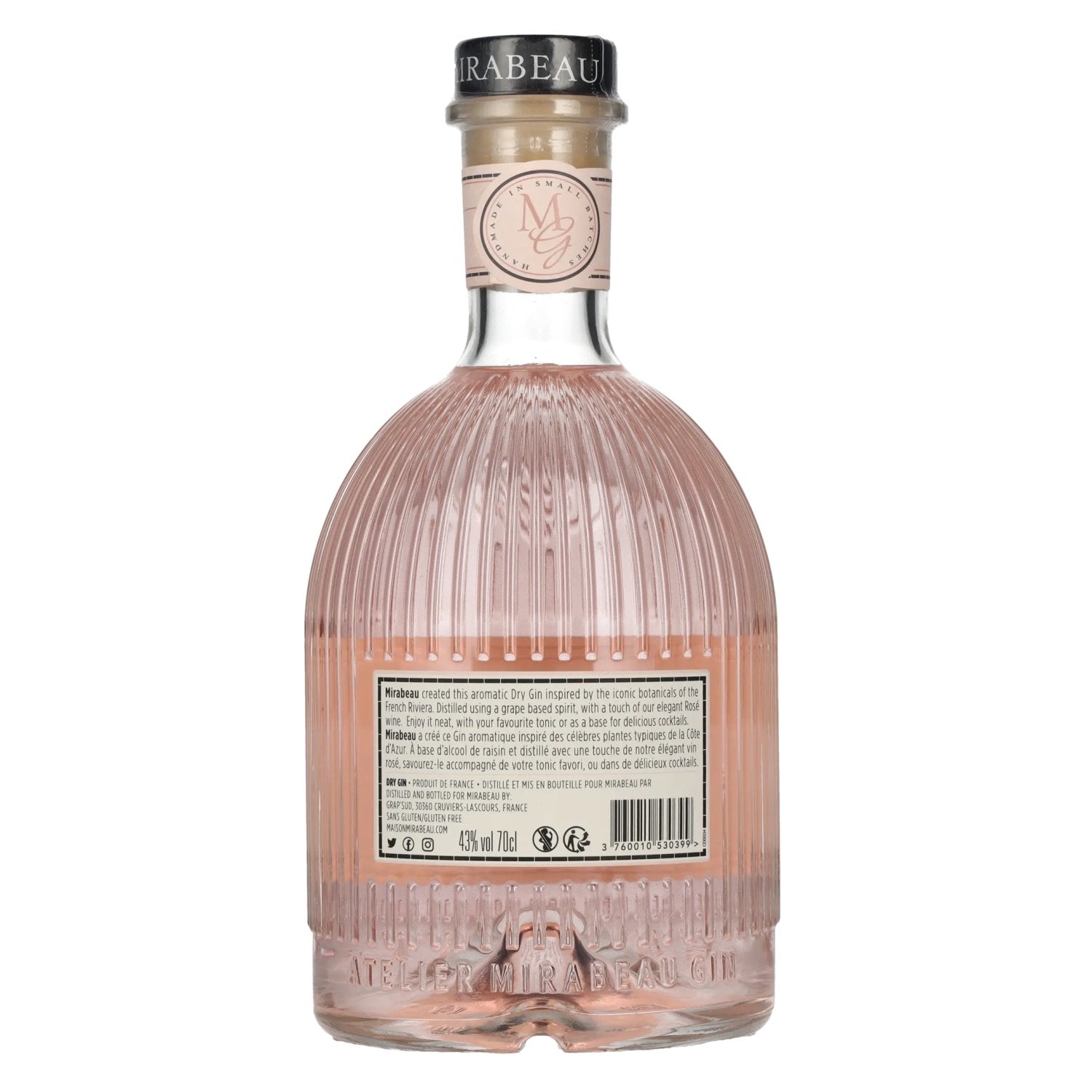 Mirabeau Dry Gin Rosé 43% Vol. 0,7l