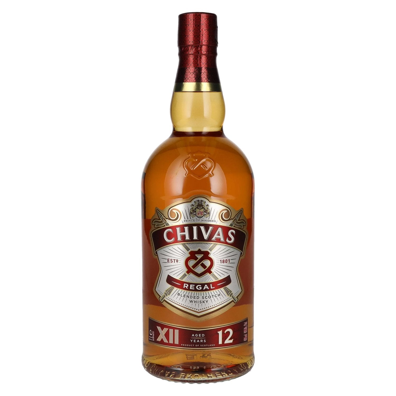 Chivas Regal 12-Year-Old Blended Scotch Whisky 40% vol. 1 l