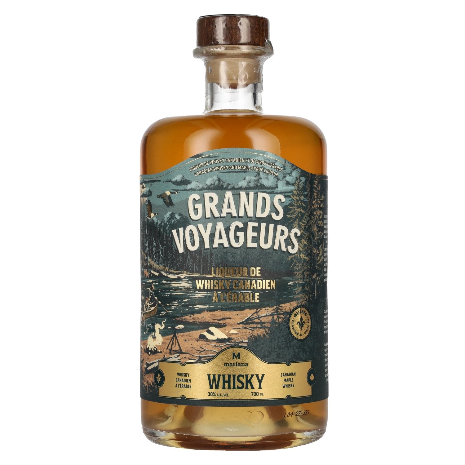 Grands Voyageurs Likeur de Whisky Canadien À L'Érable 30% Vol. 0,7l