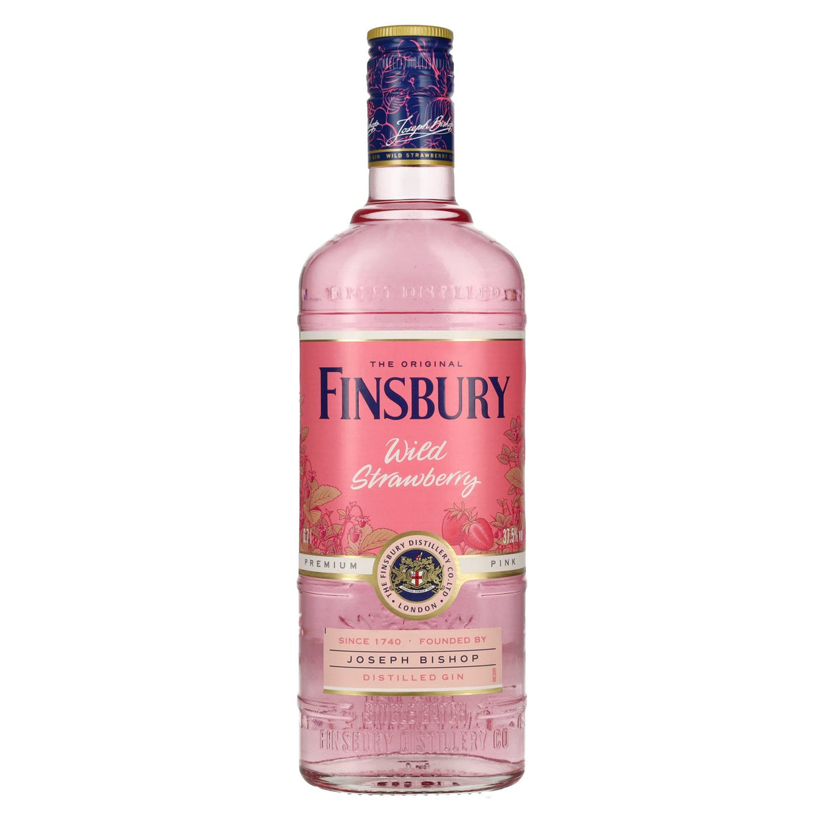 Gin distillé à la fraise des bois de Finsbury, 37,5 % vol., 0,7 l
