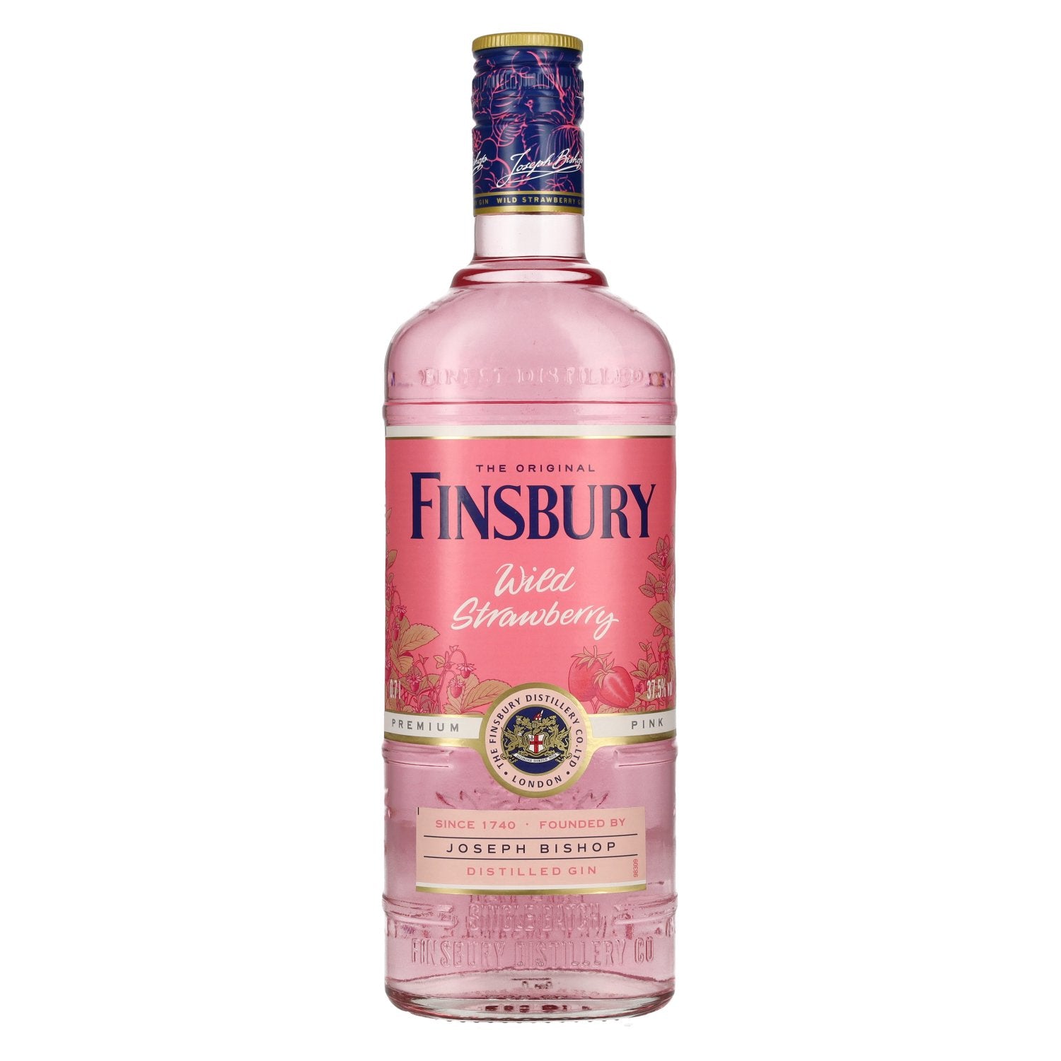 Gin distillé à la fraise des bois de Finsbury, 37,5 % vol., 0,7 l