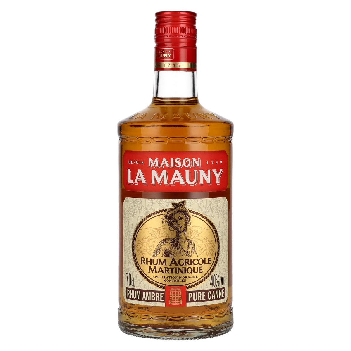La Mauny Rhum Amber Agricole from Martinique, 40% vol., 0.7 litres