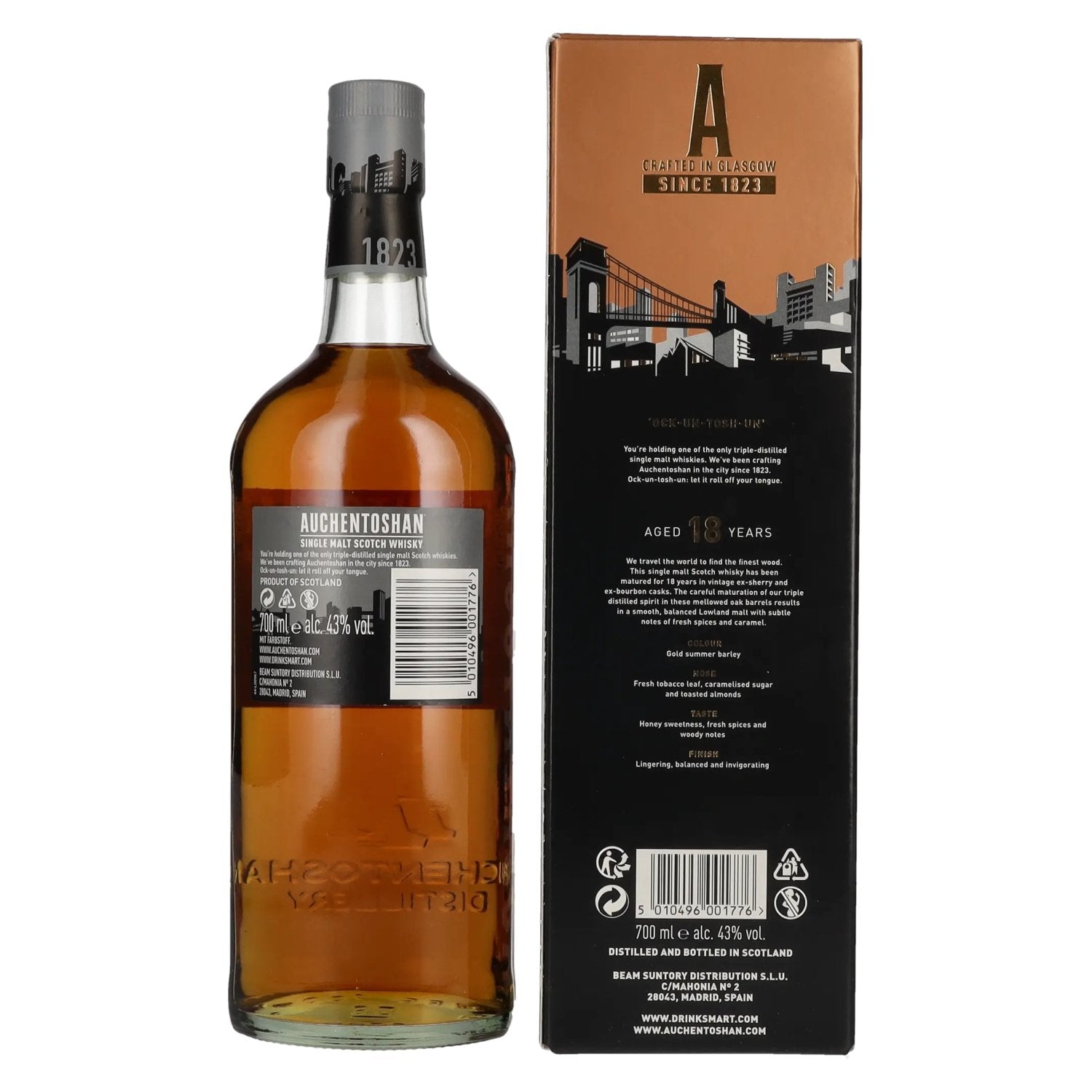 Auchentoshan 18 Years Old Single Malt Vivid and Indulgent 43% Vol. 0,7l in Geschenkbox