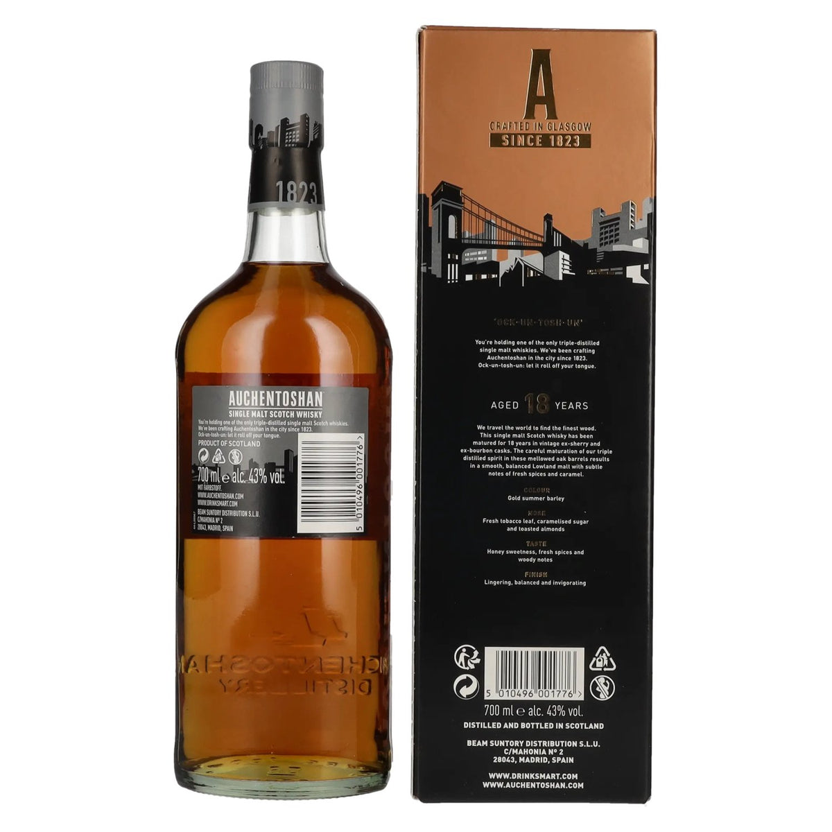 Auchentoshan 18 Years Old Single Malt Vivid and Indulgent 43% Vol. 0,7l in Geschenkbox