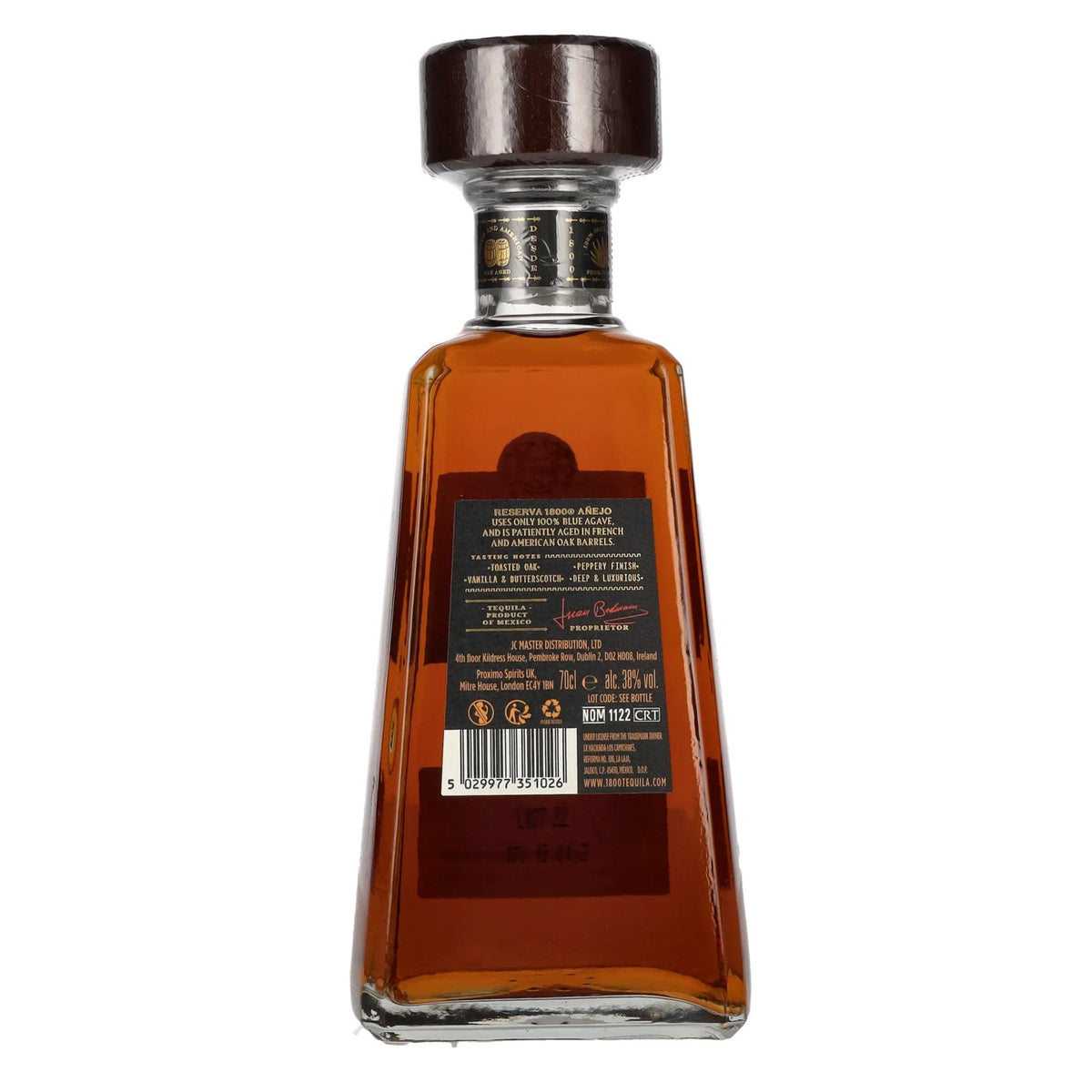 1800 Tequila Reserva AÑEJO 100% Agave 38% Vol. 0,7l