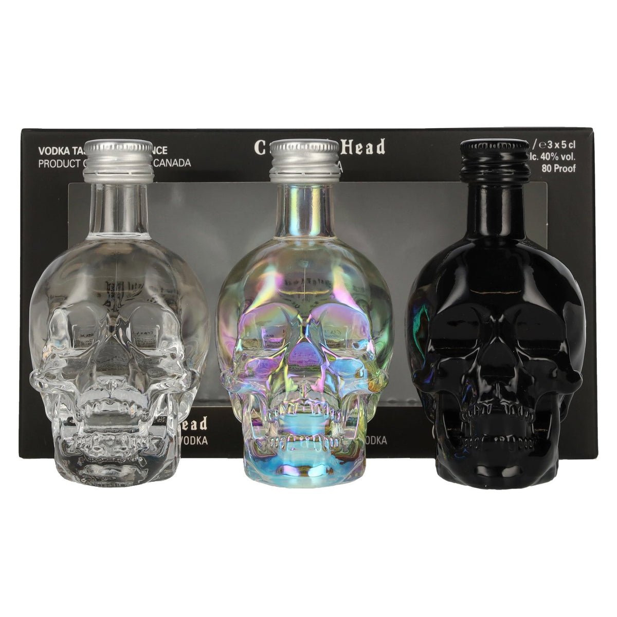 Crystal Head Vodka Set 40% Vol. 3x0,05l in gift box