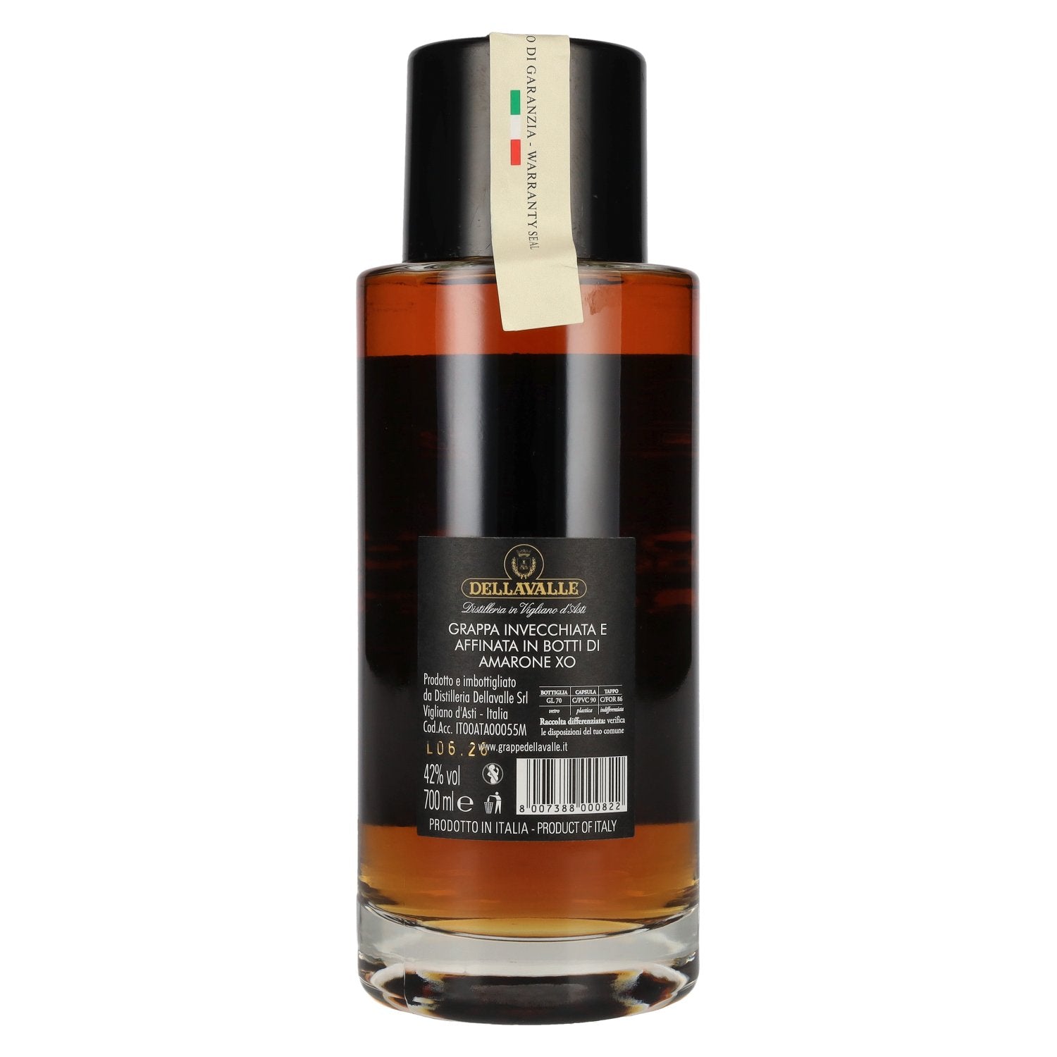 Dellavalle Grappa di Amarone XO 42% Vol. 0,7l