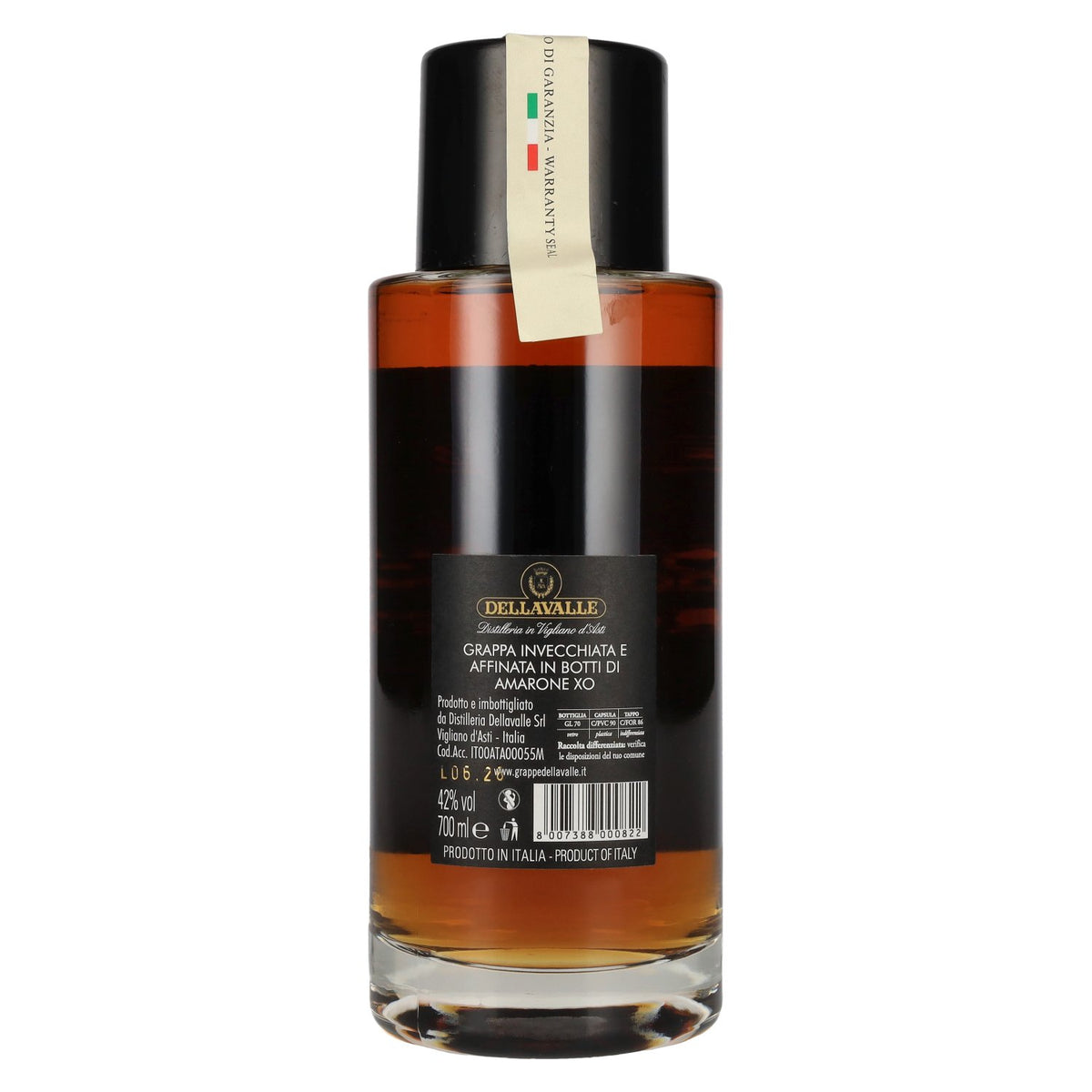 Dellavalle Grappa d'Amarone XO 42 % vol. 0,7 l