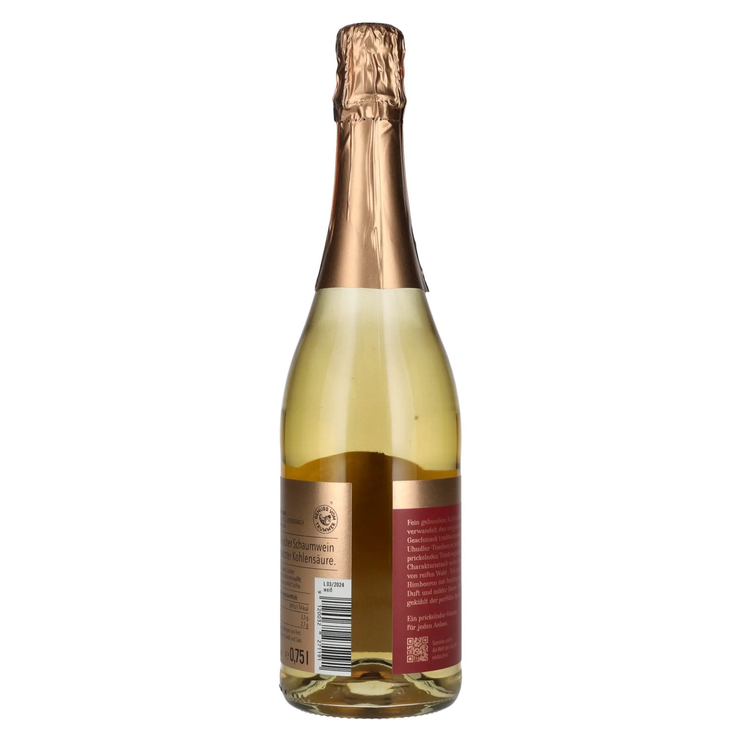 Trummer Uhudler prickelnd weiß 11% Vol. 0,75l