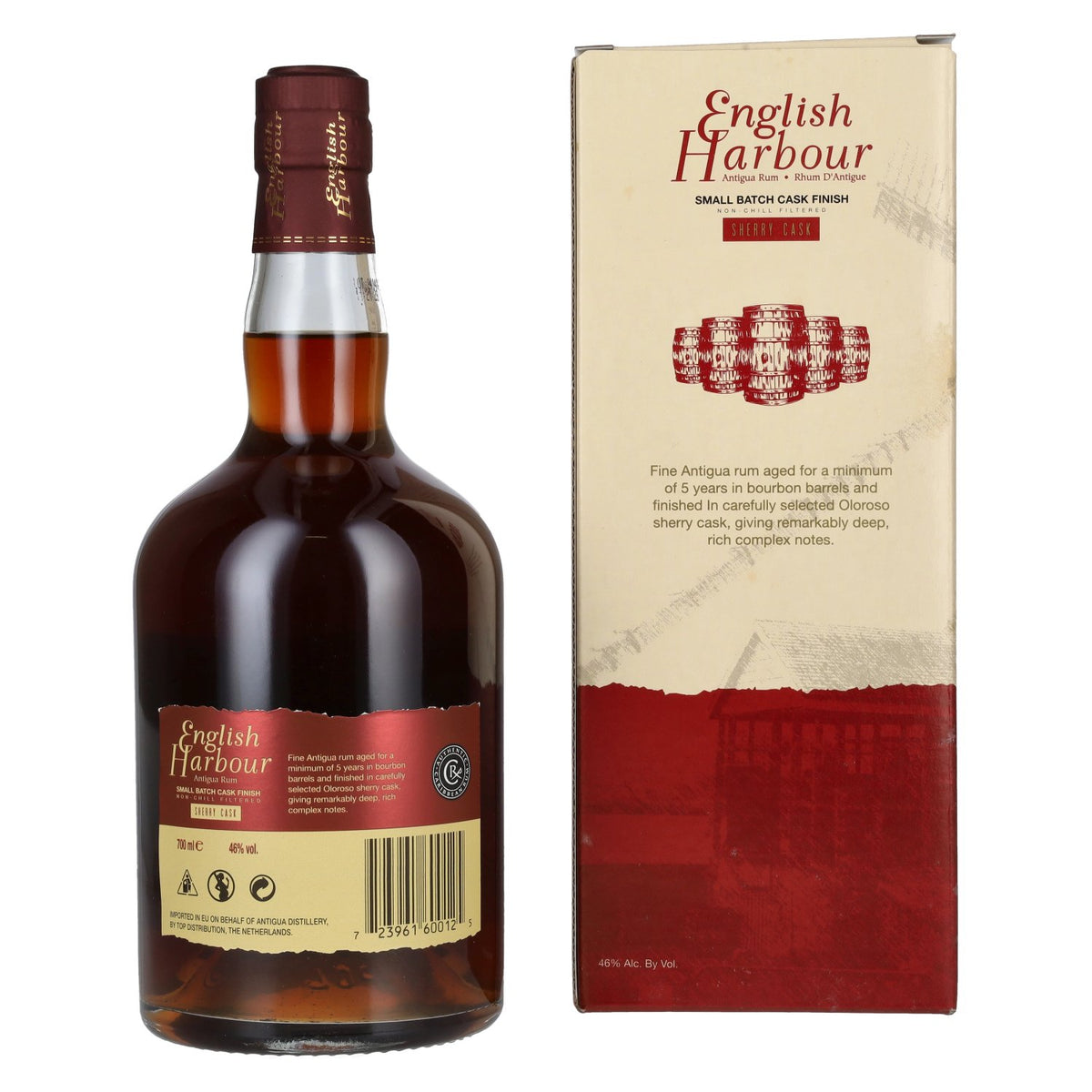 English Harbour SHERRY CASK FINISH Antigua Rum Small Batch 46% Vol. 0,7l en boîte cadeau