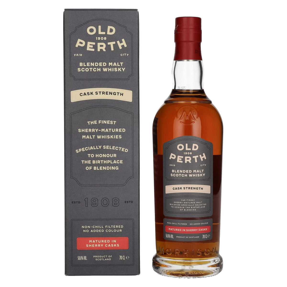Old Perth Cask Strength Blended Malt Scotch Whisky Sherry Casks 58,6% Vol. 0,7l in Geschenkbox