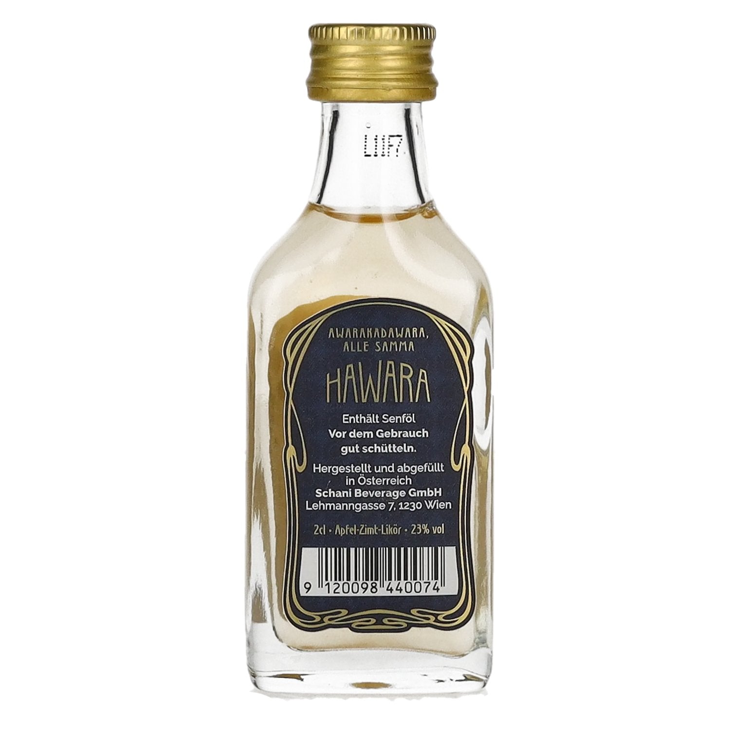 Hawara Appel- en kaneellikeur 23% vol. 0.02l