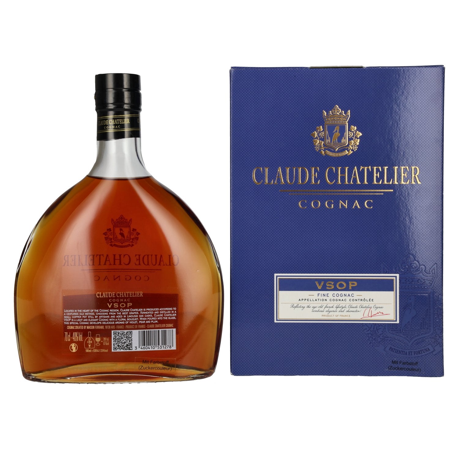 Claude Chatelier VSOP Fine Cognac 40% vol. 0,7l en boîte cadeau