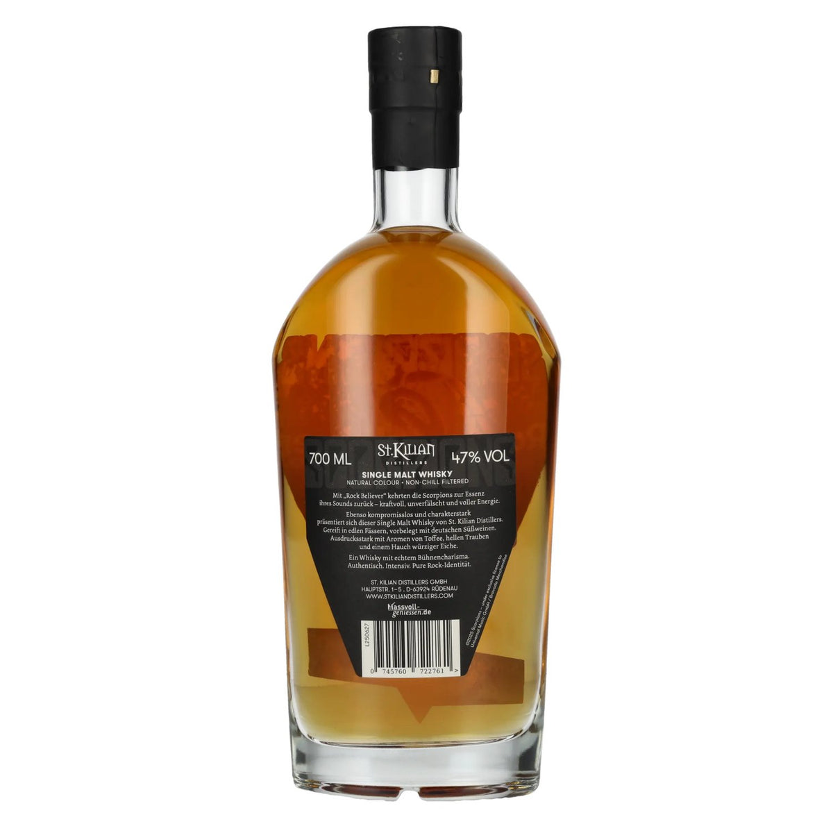 St. Kilian SCORPIONS ROCK BELIEVER Whisky single malt 47 % vol. 0,7 l