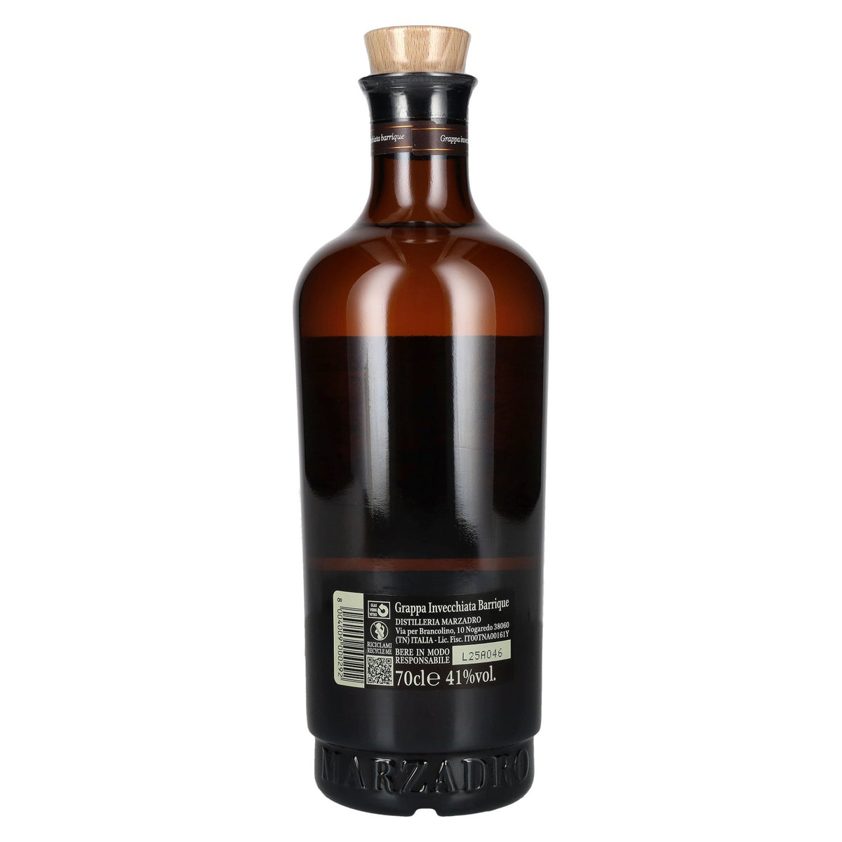 Marzadro TRENTINA Grappa Barrique Morbida 41% Vol. 0,7l