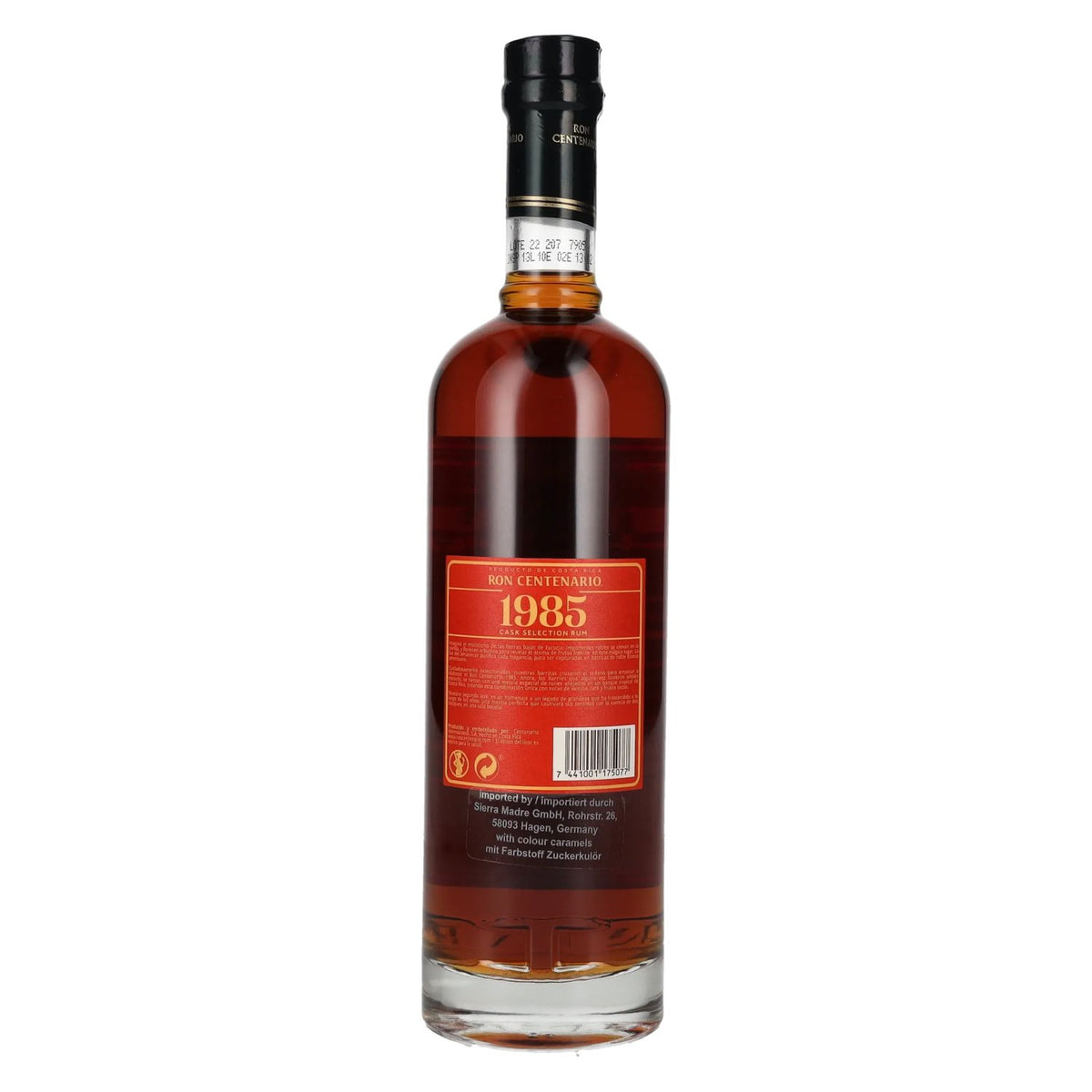 Ron Centenario 1985 Cask Selection Rum, tweede batch, 43% vol., 0,7 l