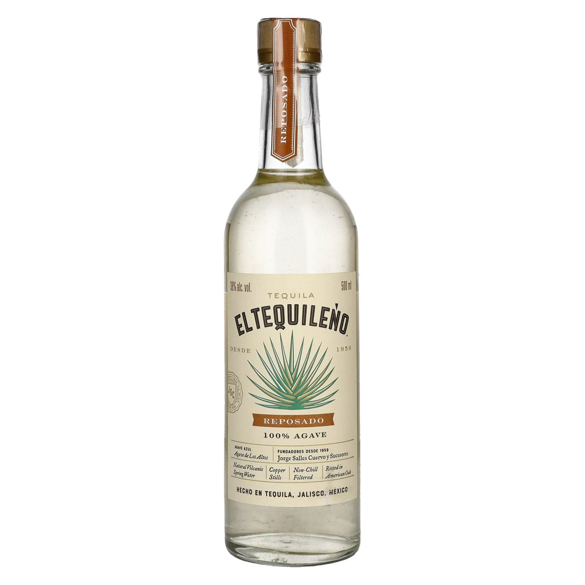El Tequileño Reposado 100% Agave 38% vol. 0.5 l