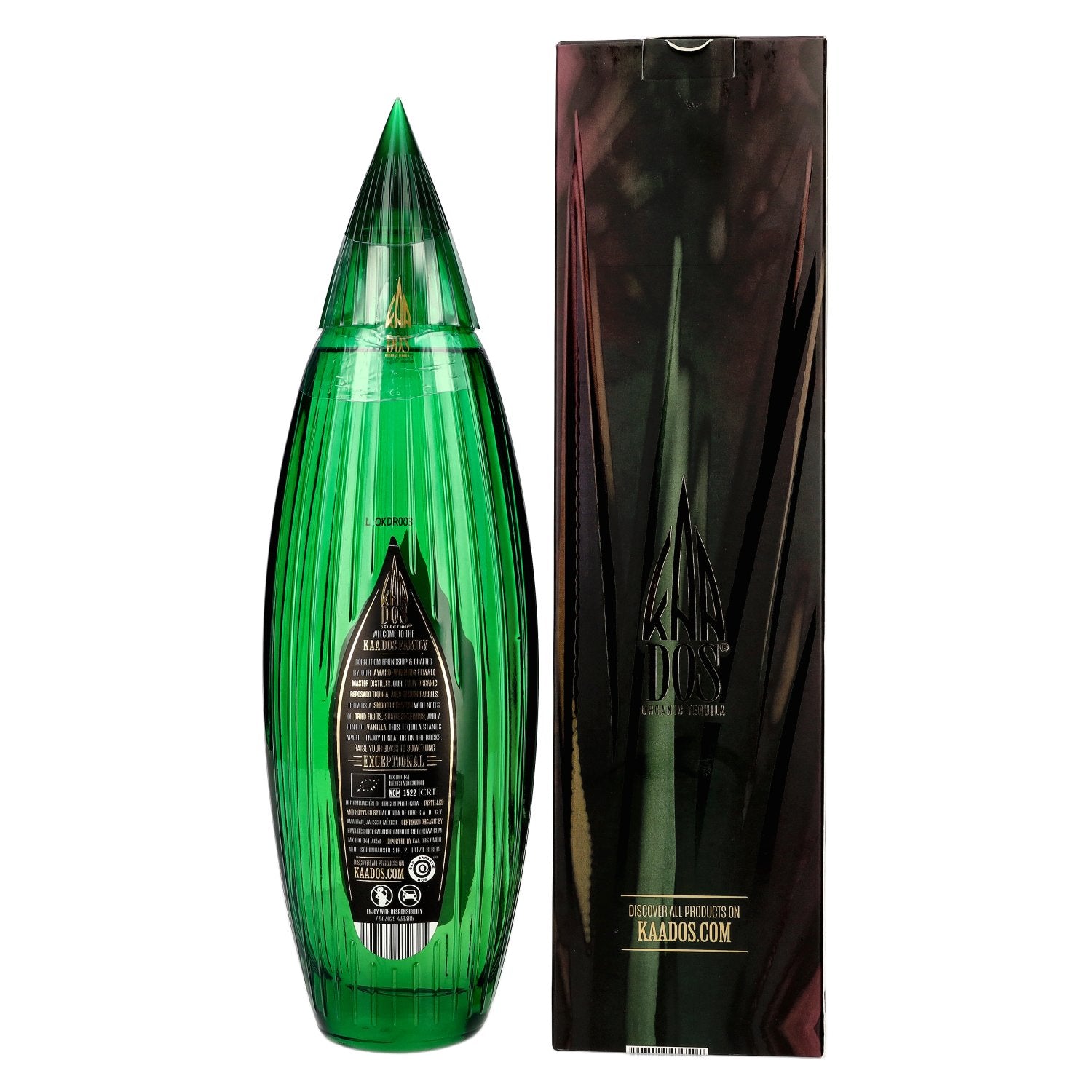 Kaa Dos Selection Organic Tequila REPOSADO 100% Puro de Agave Azul 40% Vol. 0,7l in Geschenkbox