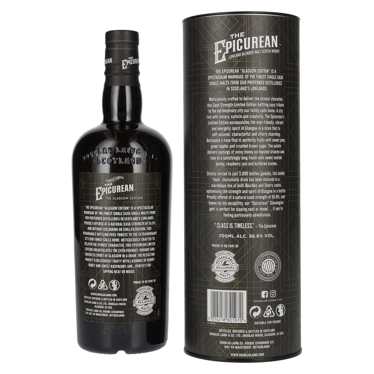 Douglas Laing THE EPICUREAN Glasgow Limited Edition 2022 56,8% Vol. 0,7l in Geschenkbox