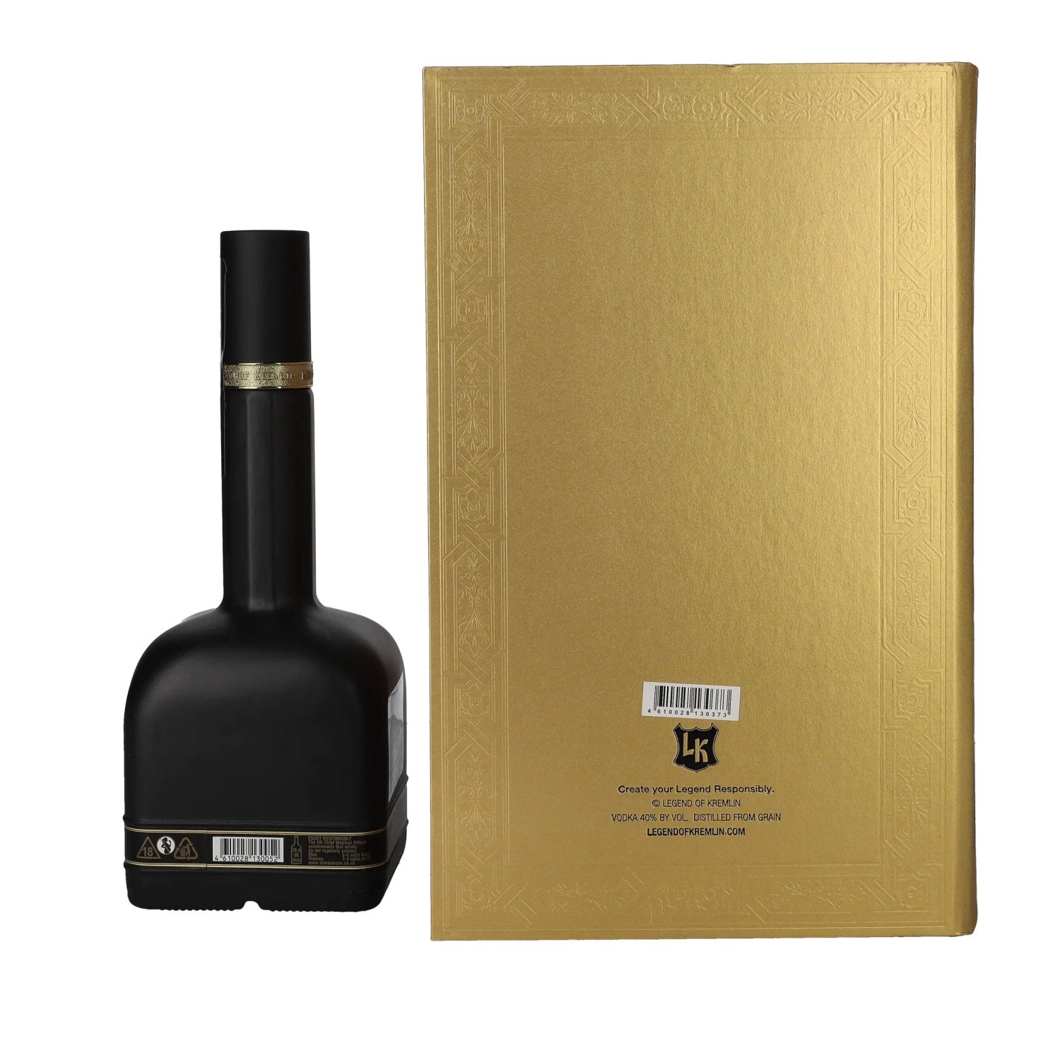 Legend of Kremlin Premium Russian Vodka BLACK BOTTLE-GOLD BOOK 40% Vol. 0,7l in Geschenkbox
