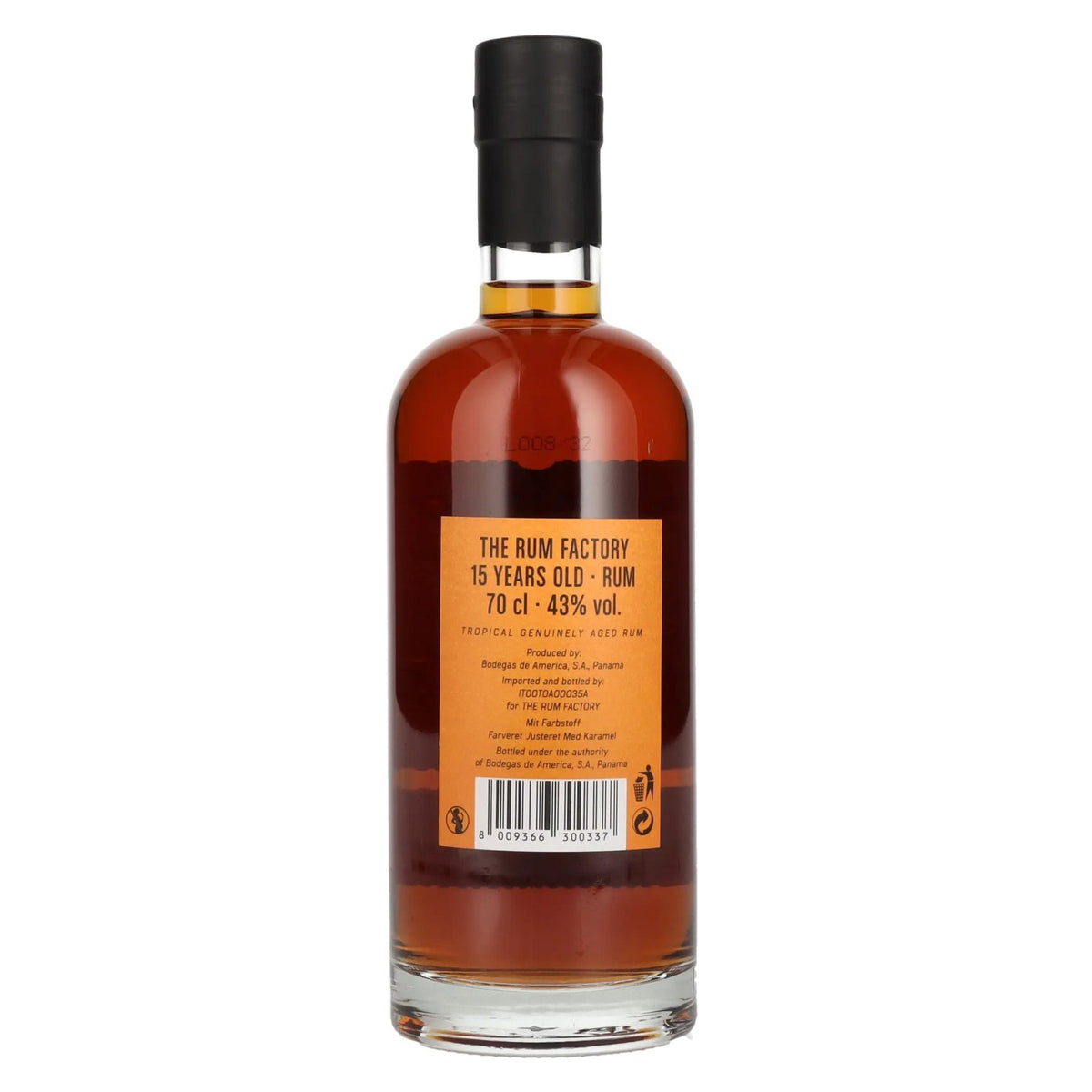 The Rum Factory 15 Years Old Rum 43% Vol. 0,7l