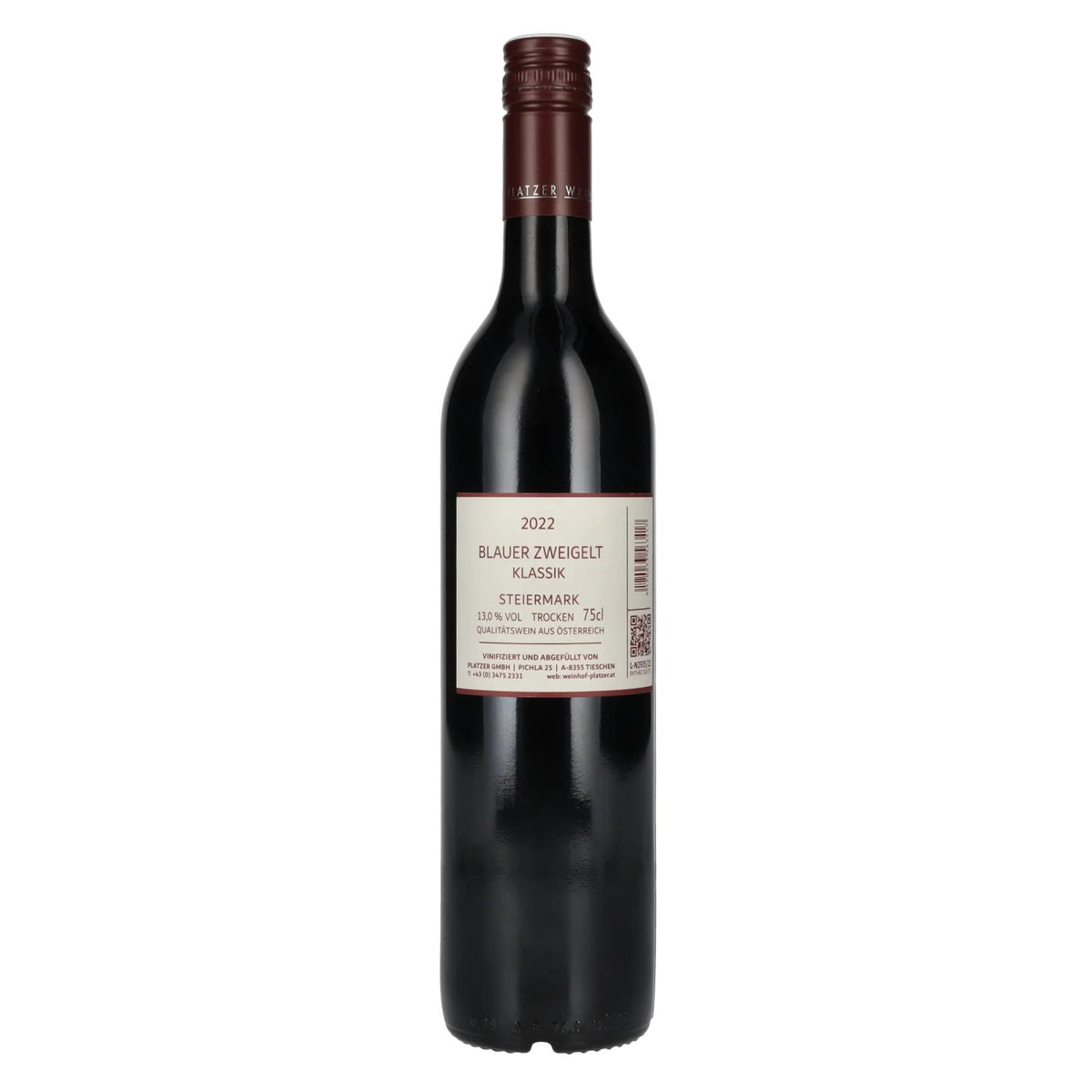 Platzer Blauer Zweigelt Klassik Styrie 2022 13 % vol. 0,75 l