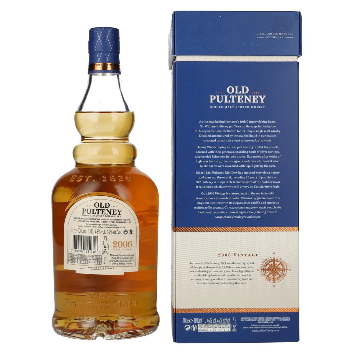 Old Pulteney TRAVELLER'S EXCLUSIVE Vintage 2006 46% Vol. 1l in Geschenkbox