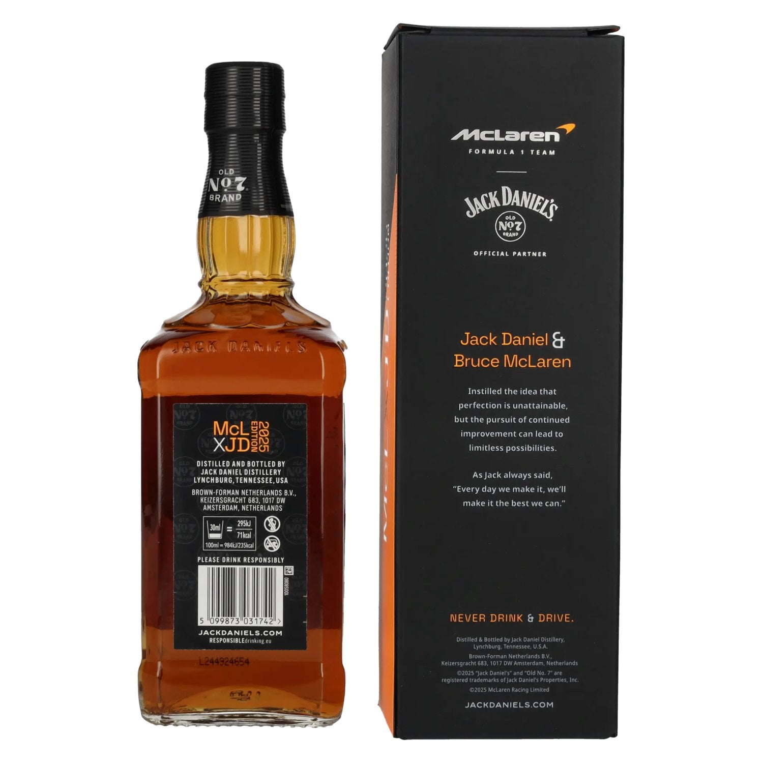 Jack Daniel's Old No. 7 Brand McLXJD Tennesse Whiskey Edition 2025 43% Vol. 0.7l in gift box