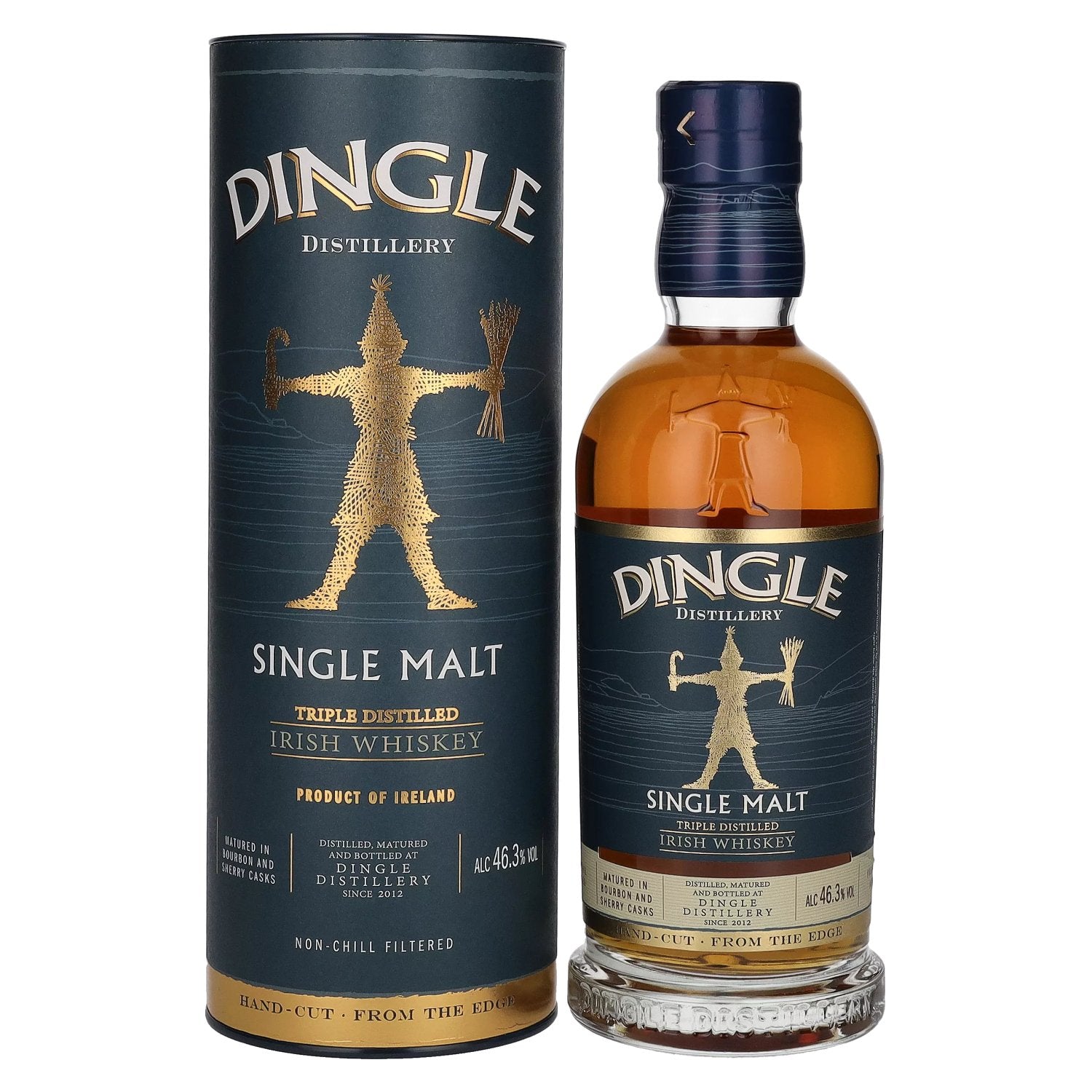 Dingle Single Malt Irish Whiskey Triple Distilled 46,3% Vol. 0,7l in geschenkverpakking