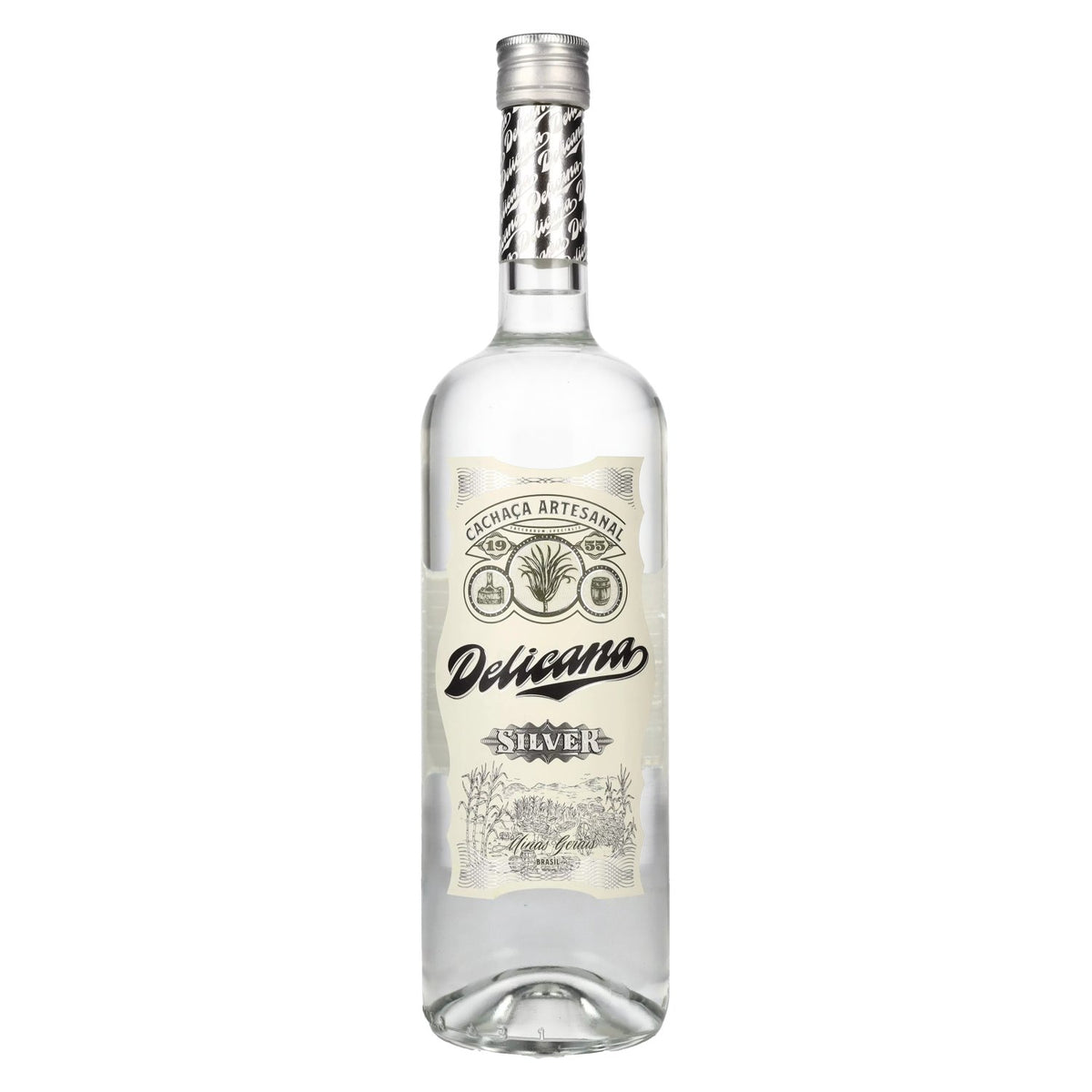 Delicana SILVER Artisanal Cachaça 38% vol. 1 litre