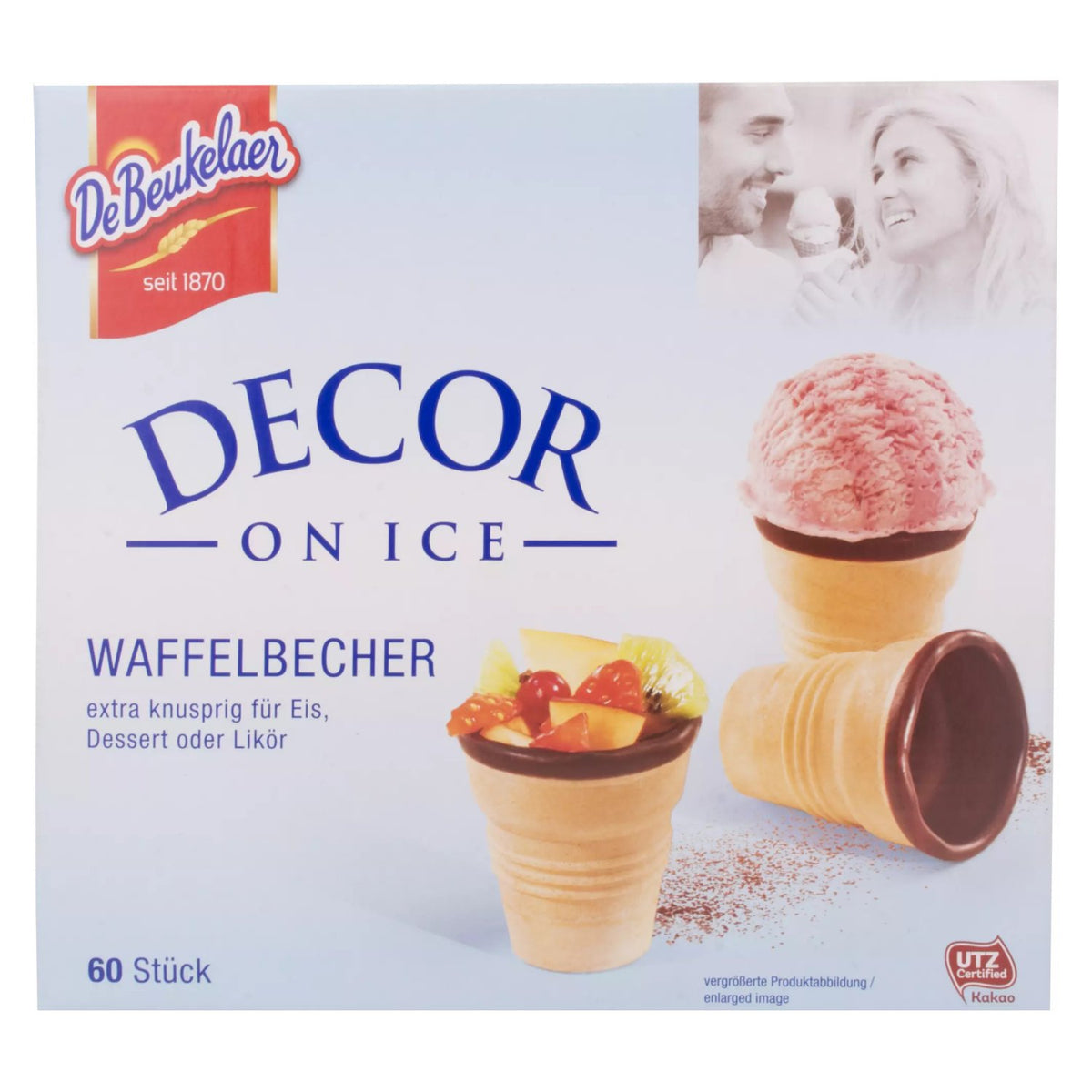 De Beukelaer Decor ON ICE ouwelbekers 60 stuks