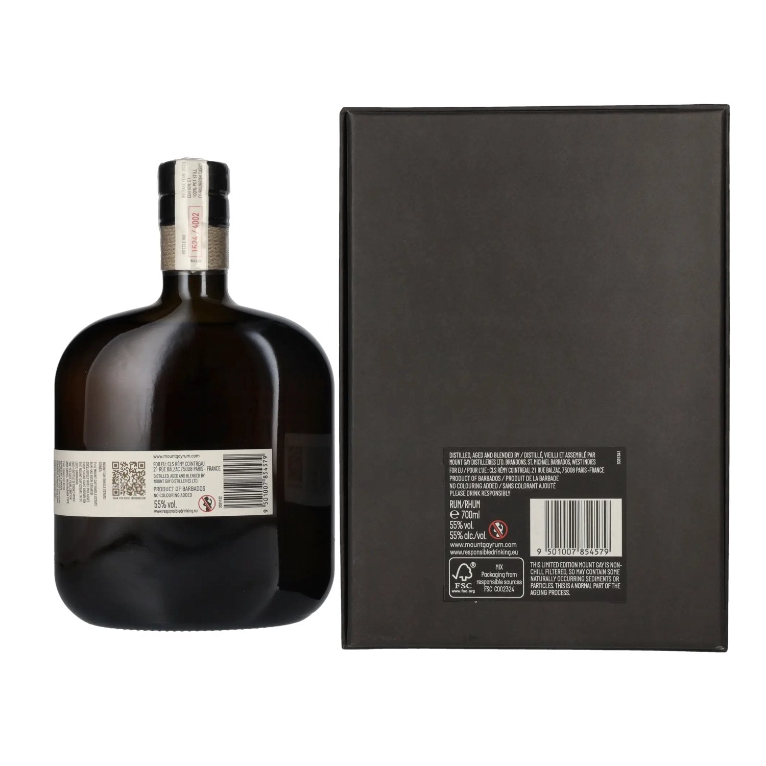 Mount Gay Single Estate Series #23/1 55% Vol. 0,7l in gift box