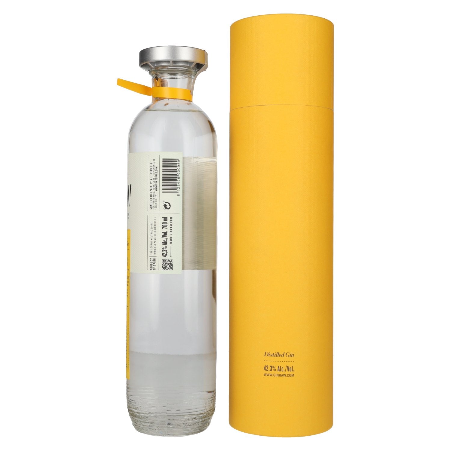 Ginraw Distilled Gin 42.3% ABV, 0.7l in a gift box