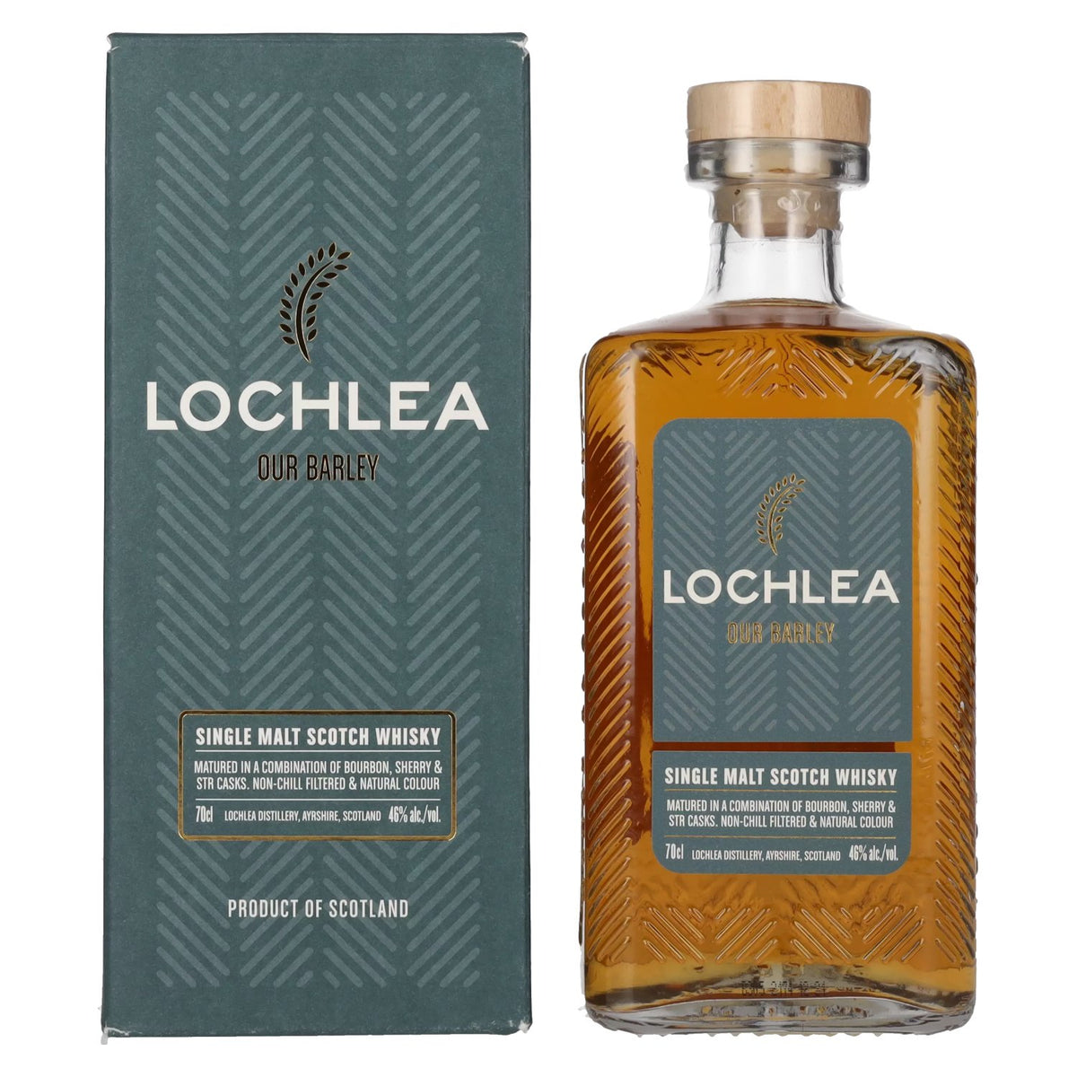 Lochlea OUR BARLEY Whisky écossais single malt 46 % vol., 0,7 l, dans un coffret cadeau
