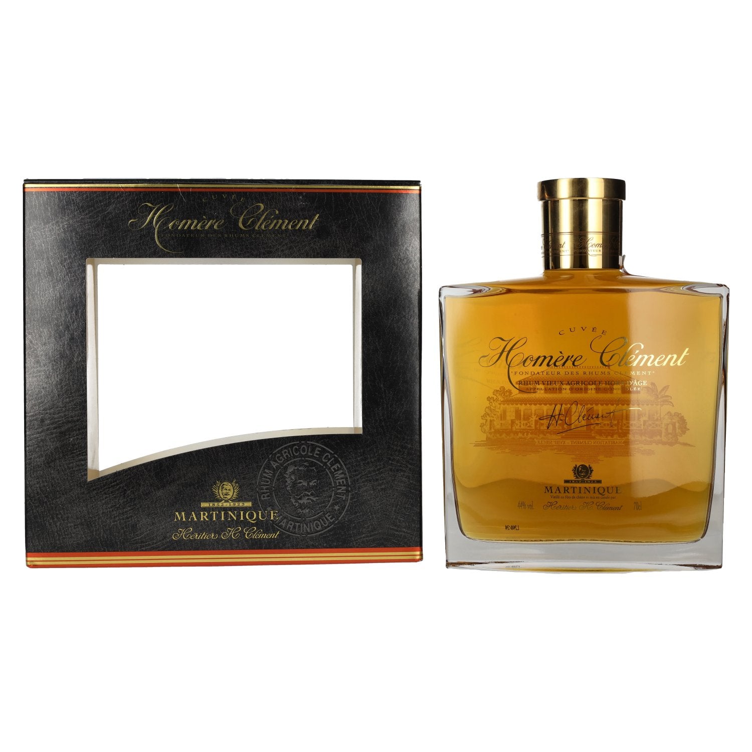 Homére Clément Cuvée Rhum Vieux Agricole Hors D'Âge 44% Vol. 0,7l in Geschenkbox