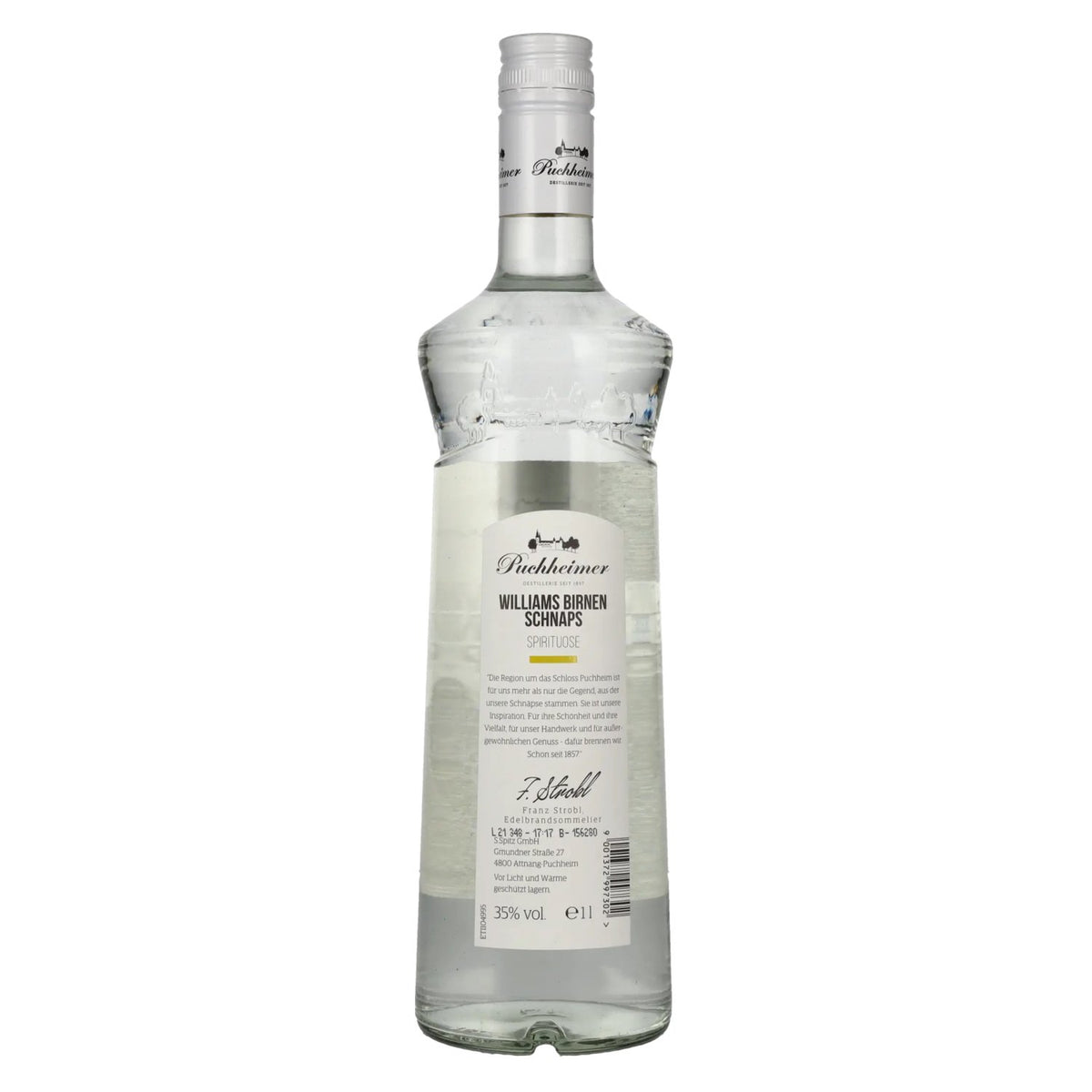 Puchheimer Williams Pear Schnapps 35% vol. 1 litre
